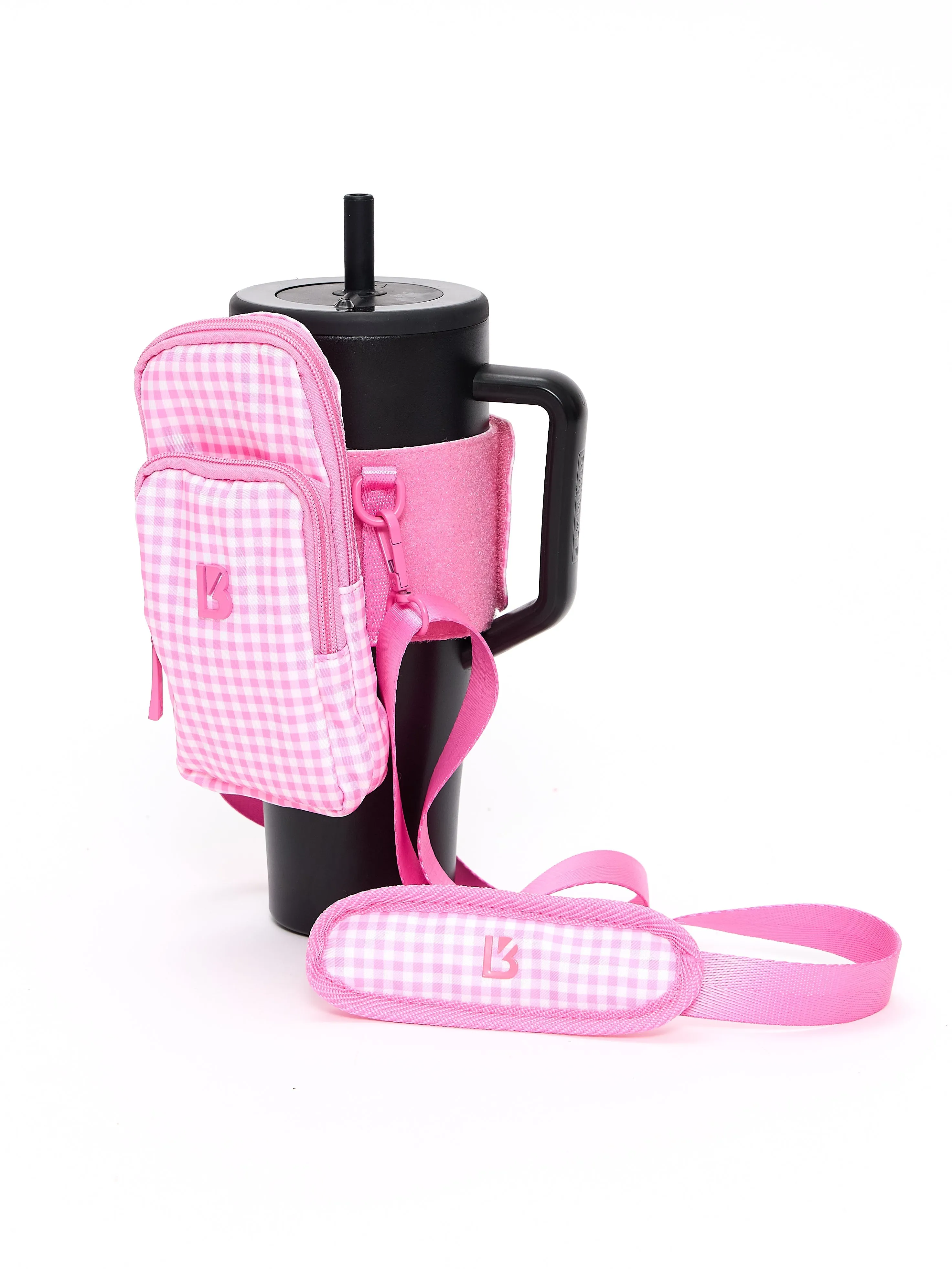 Water Bottle Sleeve - Pink Gingham sold by BuffBunny product image thumbnail 4