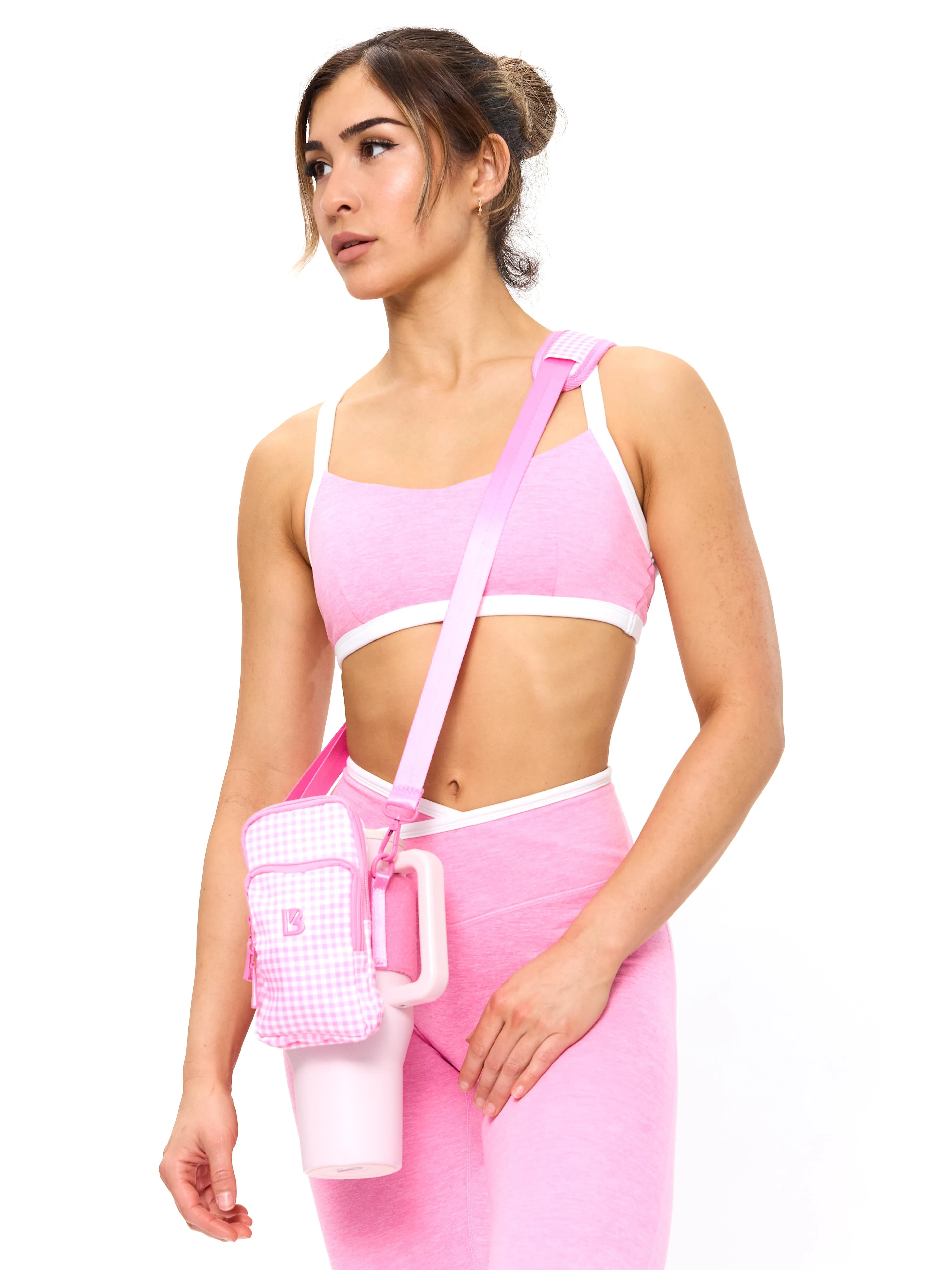 Water Bottle Sleeve - Pink Gingham sold by BuffBunny product image thumbnail 2