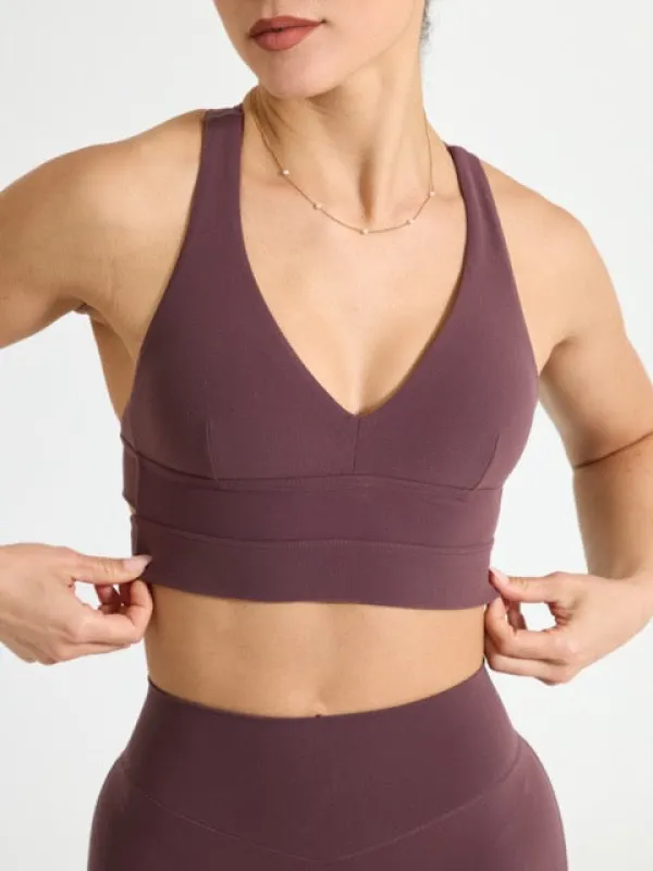 Alpha Sports Bra - Smoked Cherry sold by BuffBunny