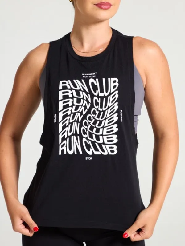 Run Club Tank - Black sold by BuffBunny