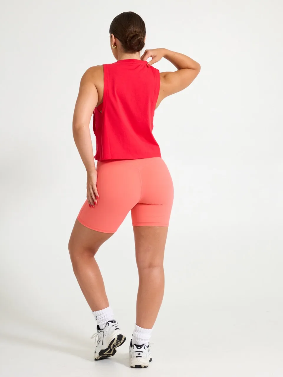 Market Crop Tank - Salsa Red sold by BuffBunny product image thumbnail 4