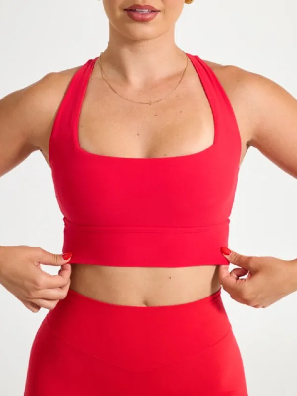 Revolution Sports Bra - Salsa Red sold by BuffBunny