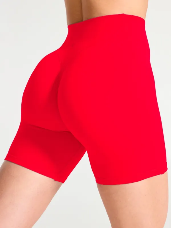 Aggressive Scrunch Short 7" - Salsa Red sold by BuffBunny