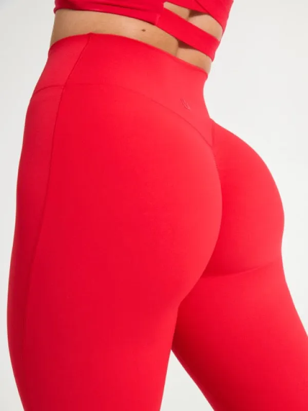 Aggressive Scrunch Legging - Salsa Red sold by BuffBunny