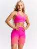 Halter Seamless Sports Bra - Sunrise Ombre sold by BuffBunny