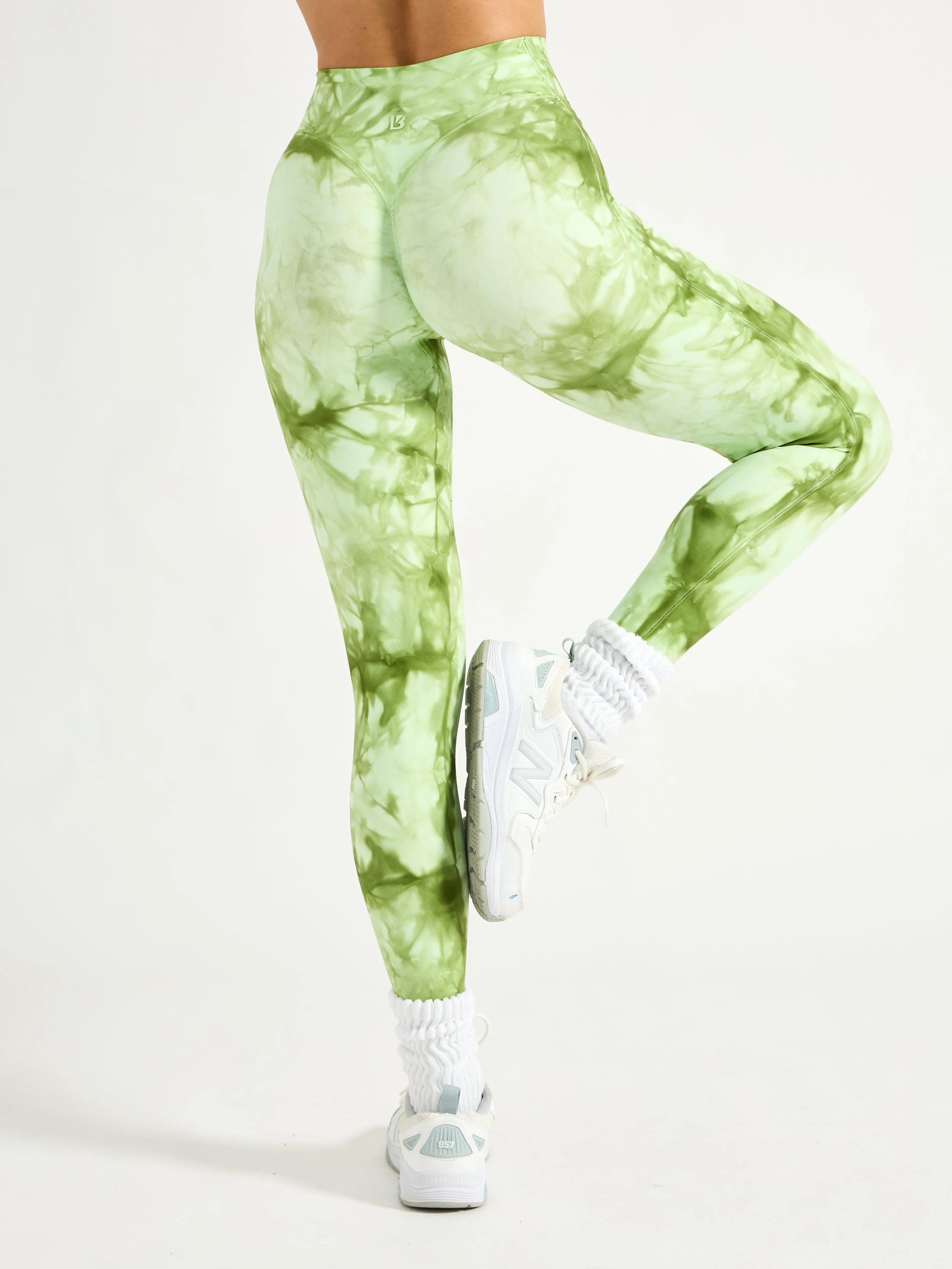 Aggressive Scrunch Legging - Honeydew Tie Dye sold by BuffBunny product image thumbnail 3