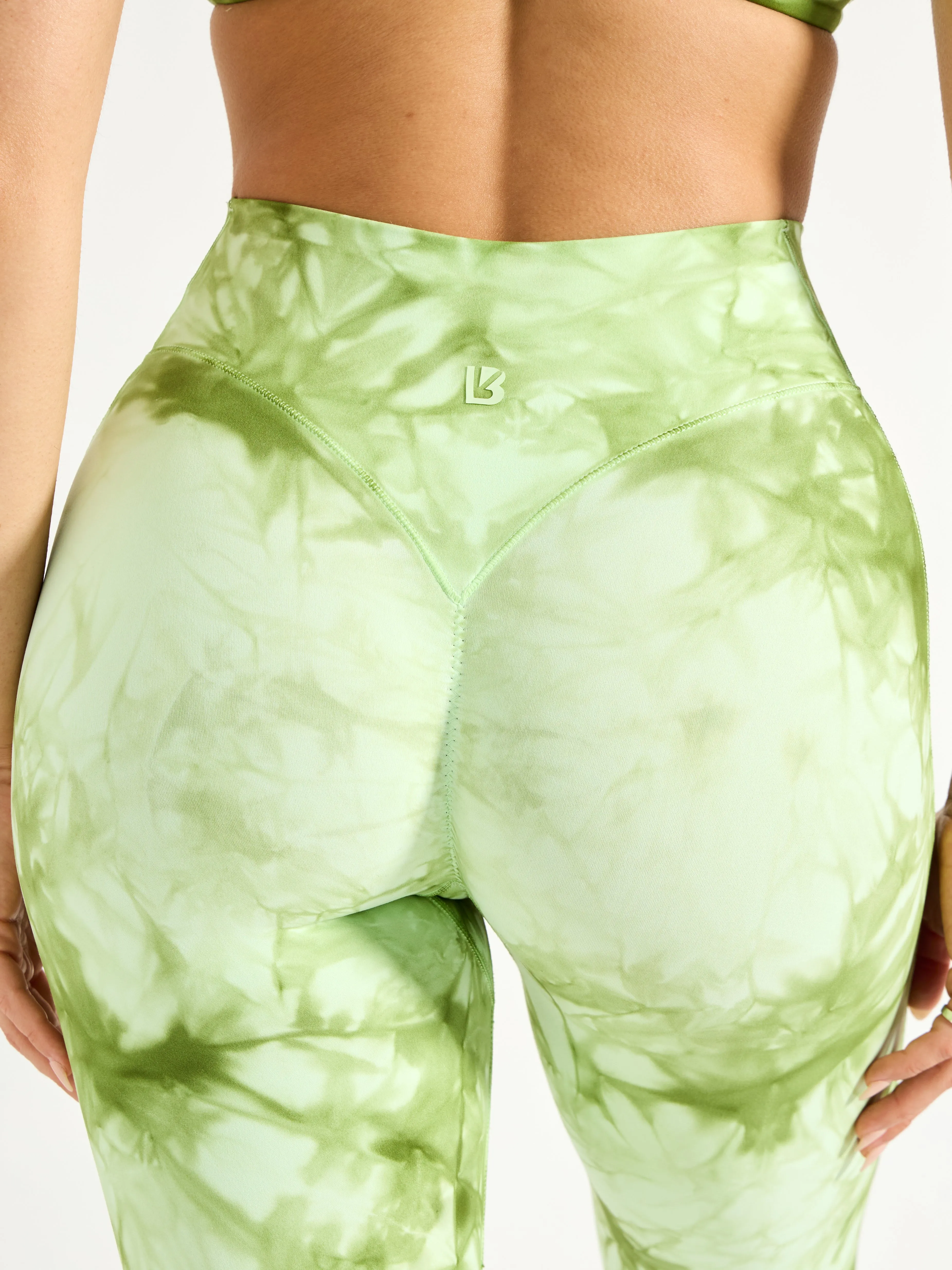Aggressive Scrunch Legging - Honeydew Tie Dye sold by BuffBunny product image thumbnail 4