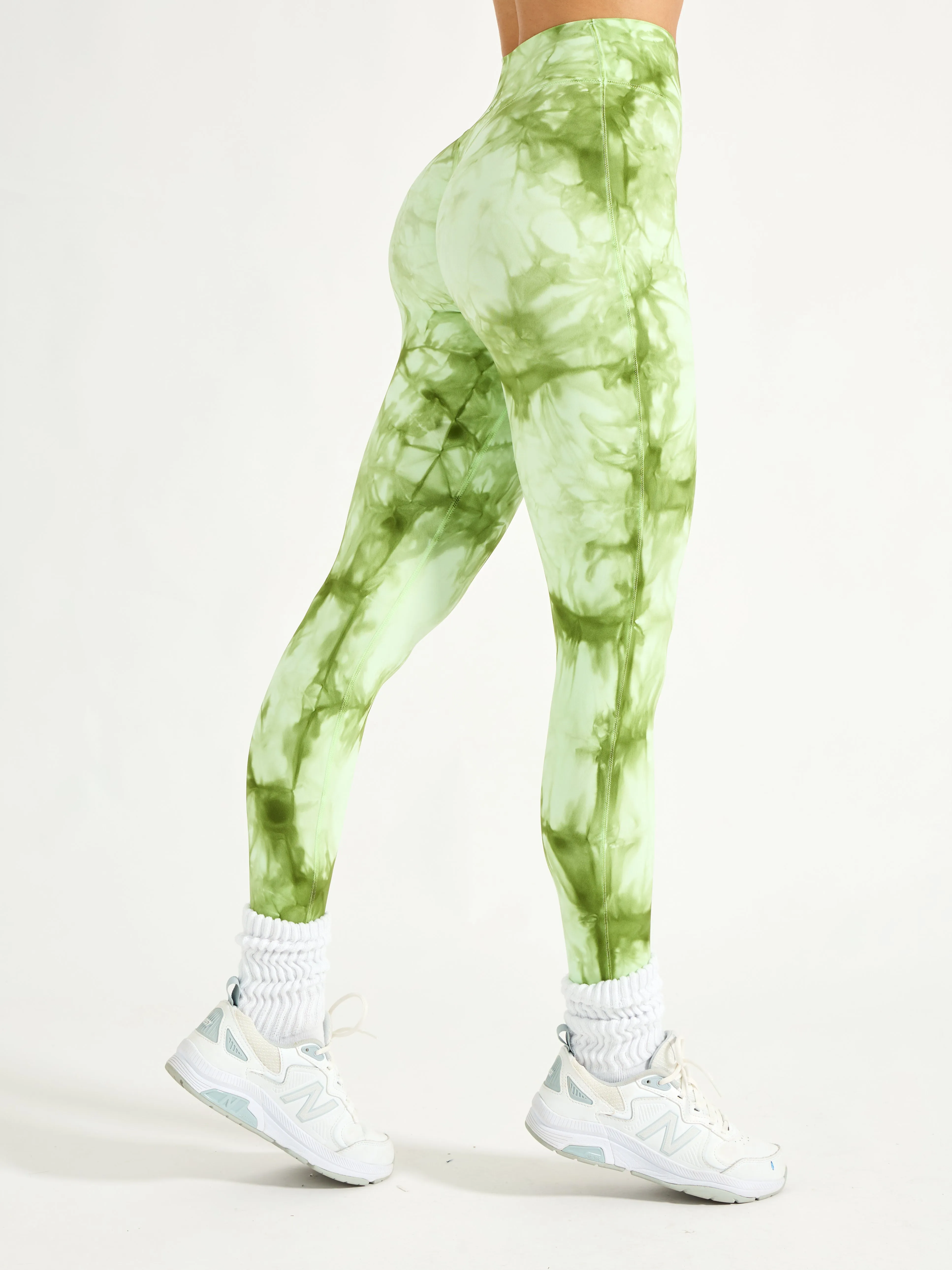 Aggressive Scrunch Legging - Honeydew Tie Dye sold by BuffBunny product image thumbnail 2