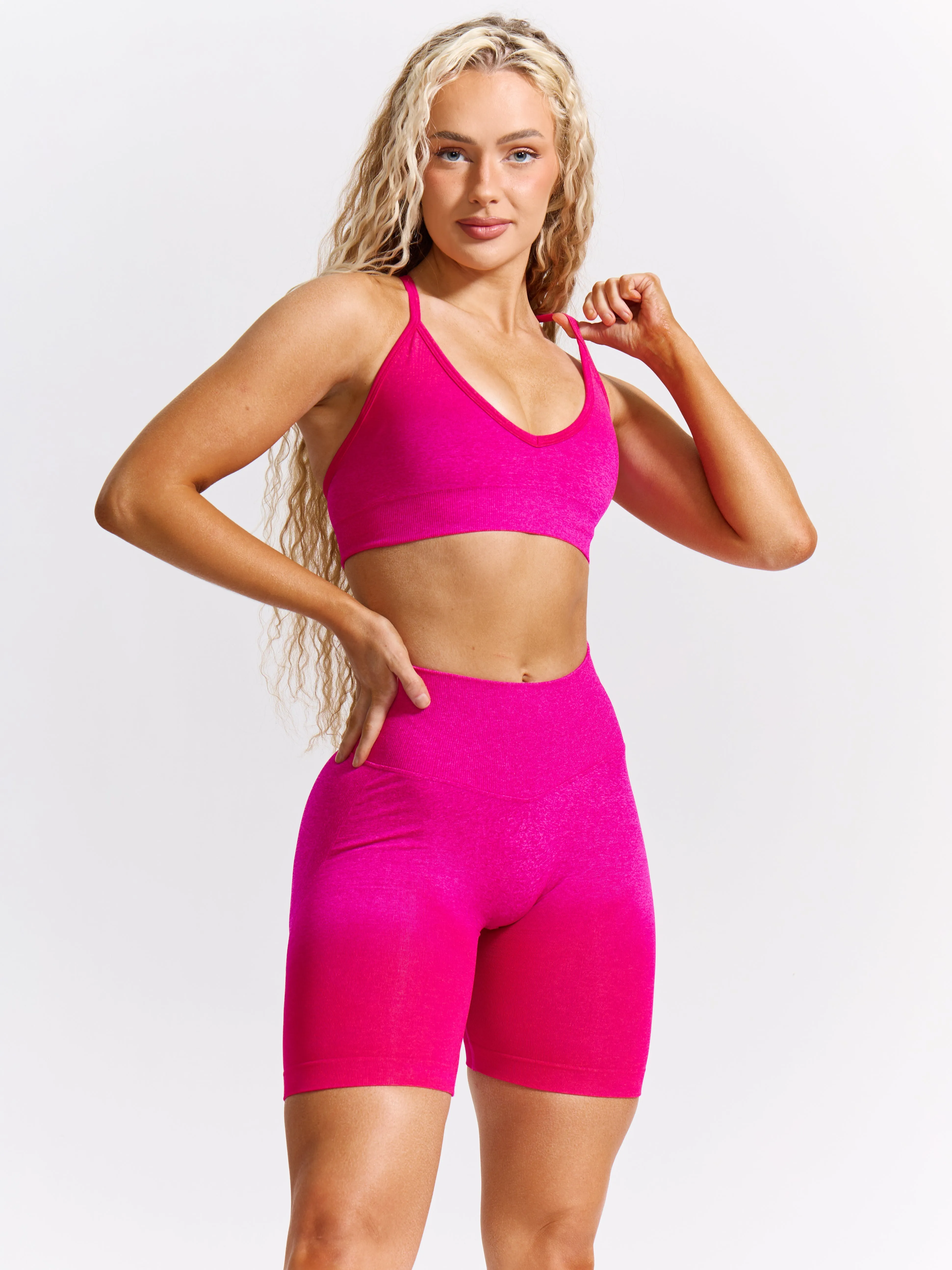 Plunge Seamless Sports Bra - Hard Candy Ombre sold by BuffBunny product image thumbnail 2