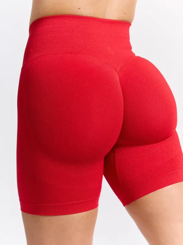 Miracle Seamless Short 6" - Salsa Red sold by BuffBunny