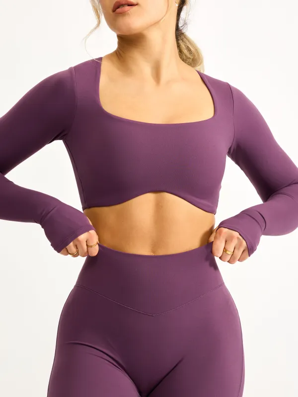 Long Sleeve Curve Crop - High Court sold by BuffBunny