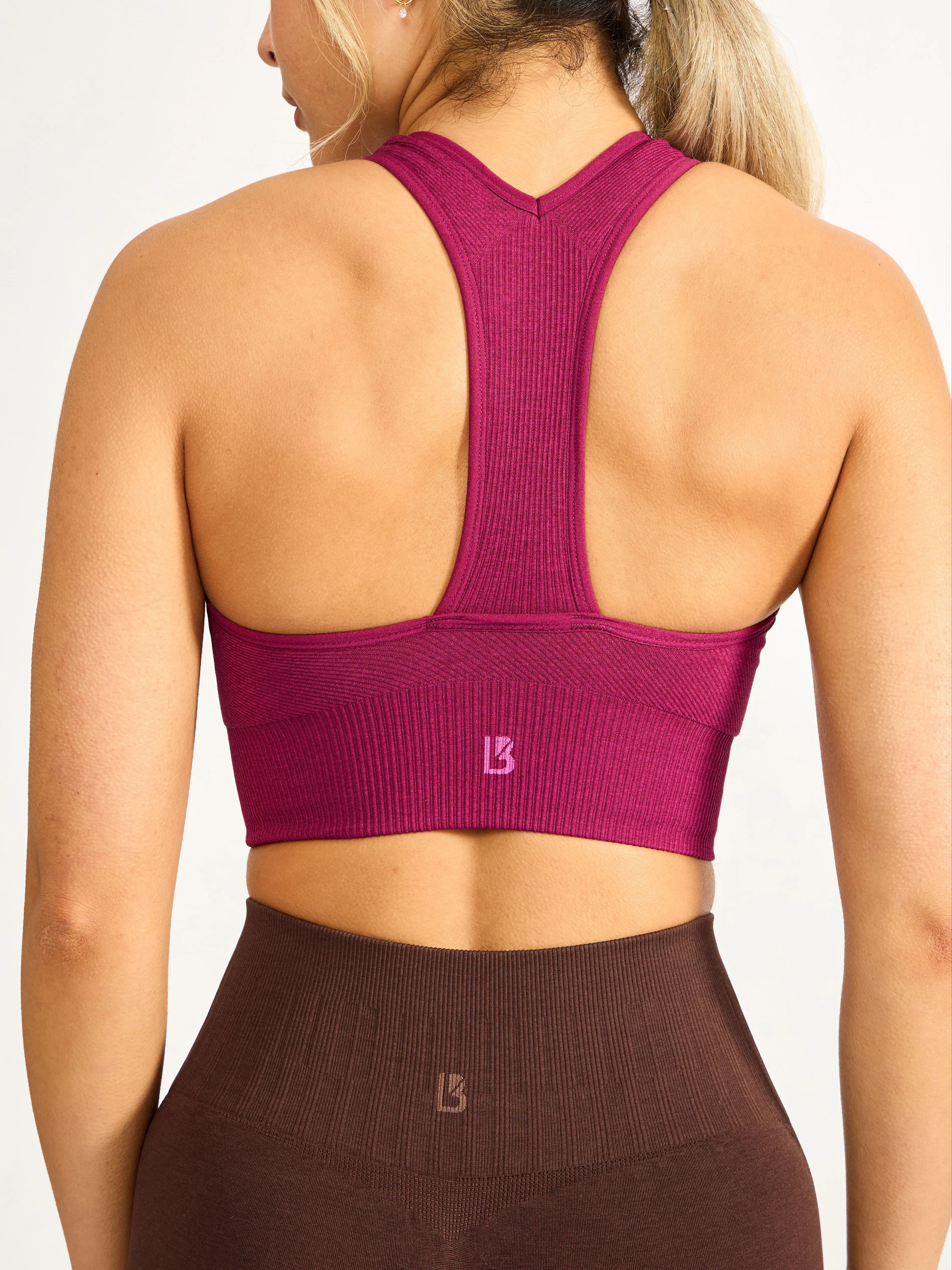 Sphynx Seamless Sports Bra - Empire Rose sold by BuffBunny product image thumbnail 2
