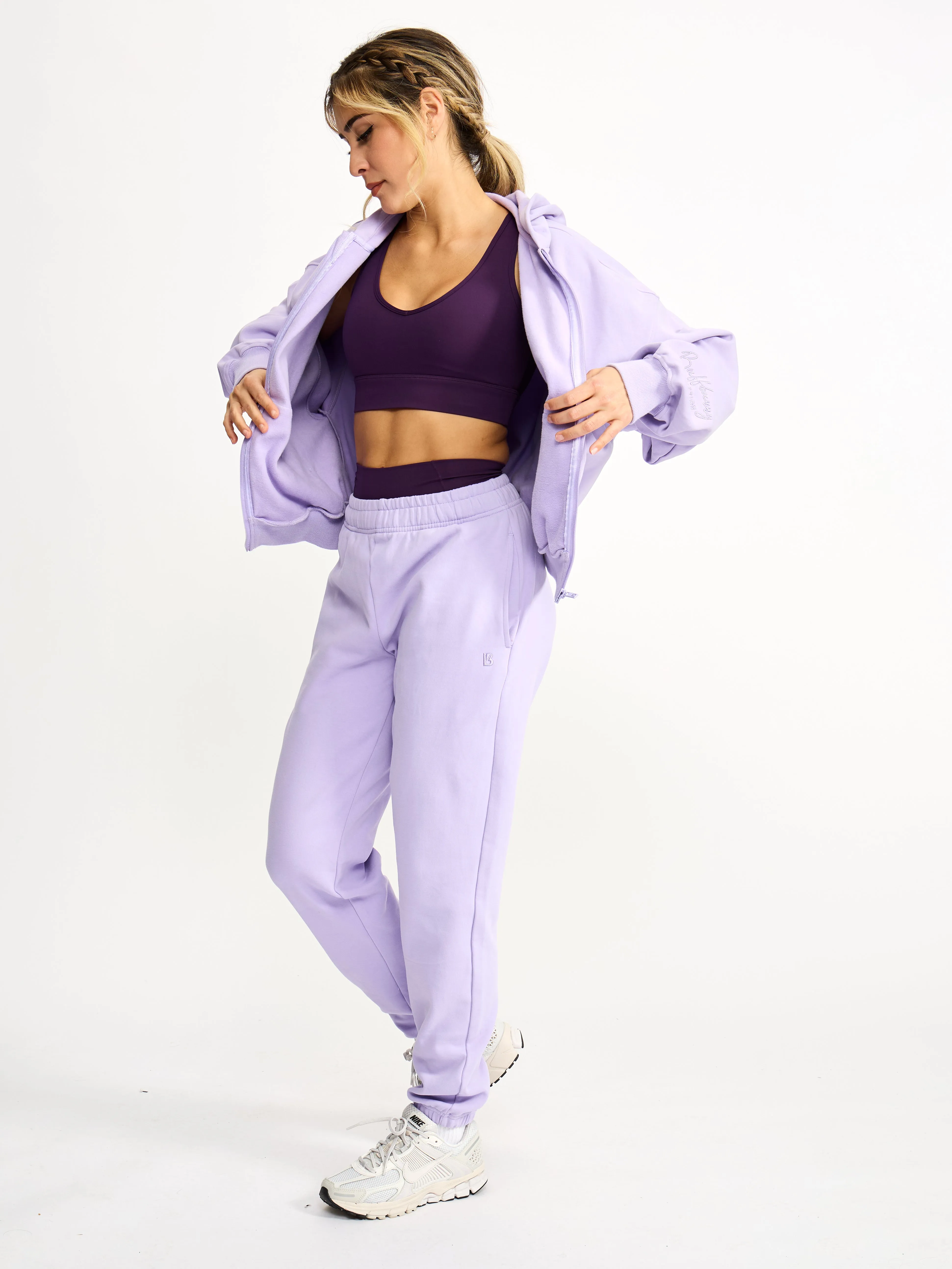 Full Zip Cloud Hoodie - Frosted Purple sold by BuffBunny product image thumbnail 3