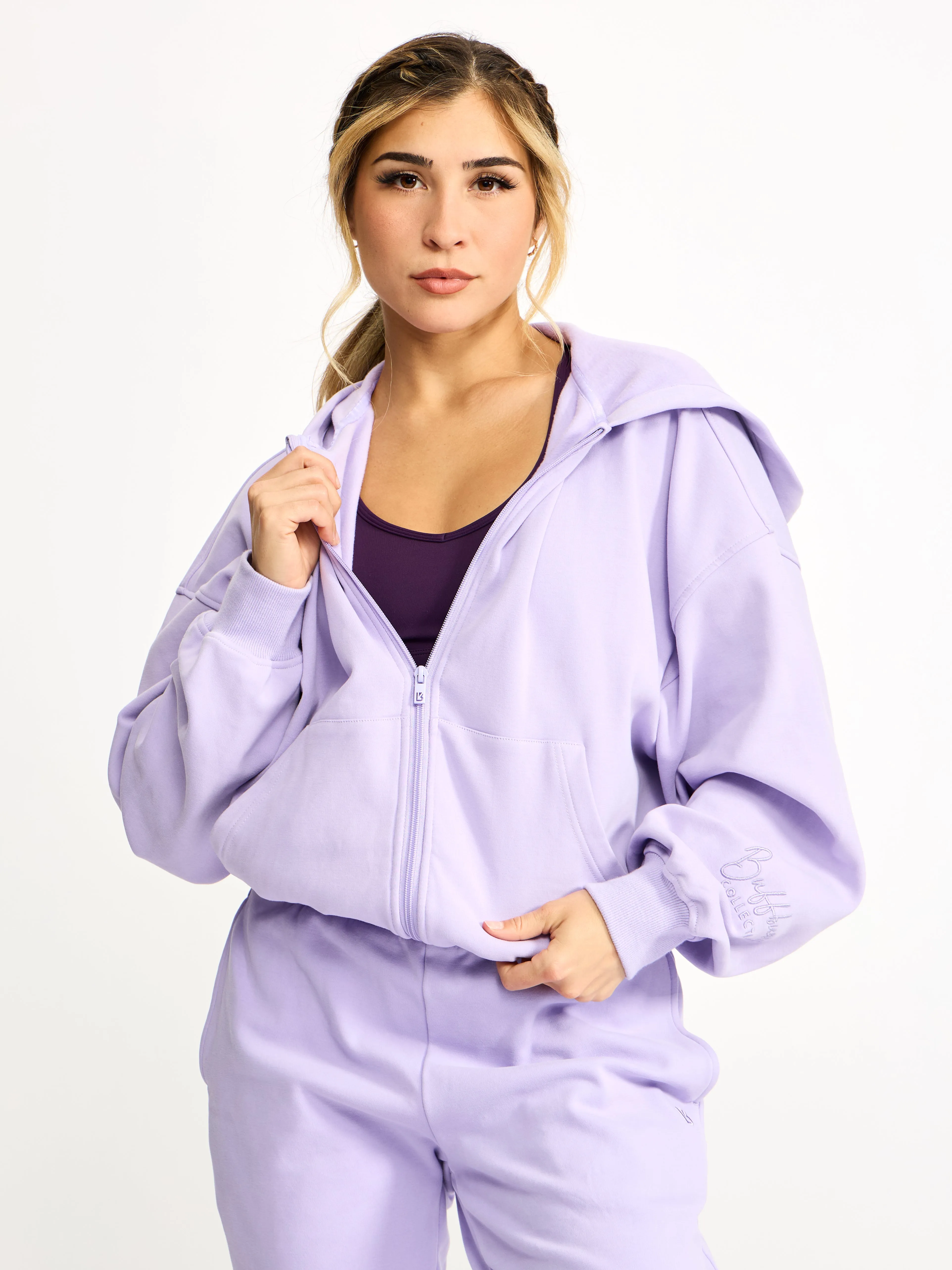 Full Zip Cloud Hoodie - Frosted Purple sold by BuffBunny product image thumbnail 5