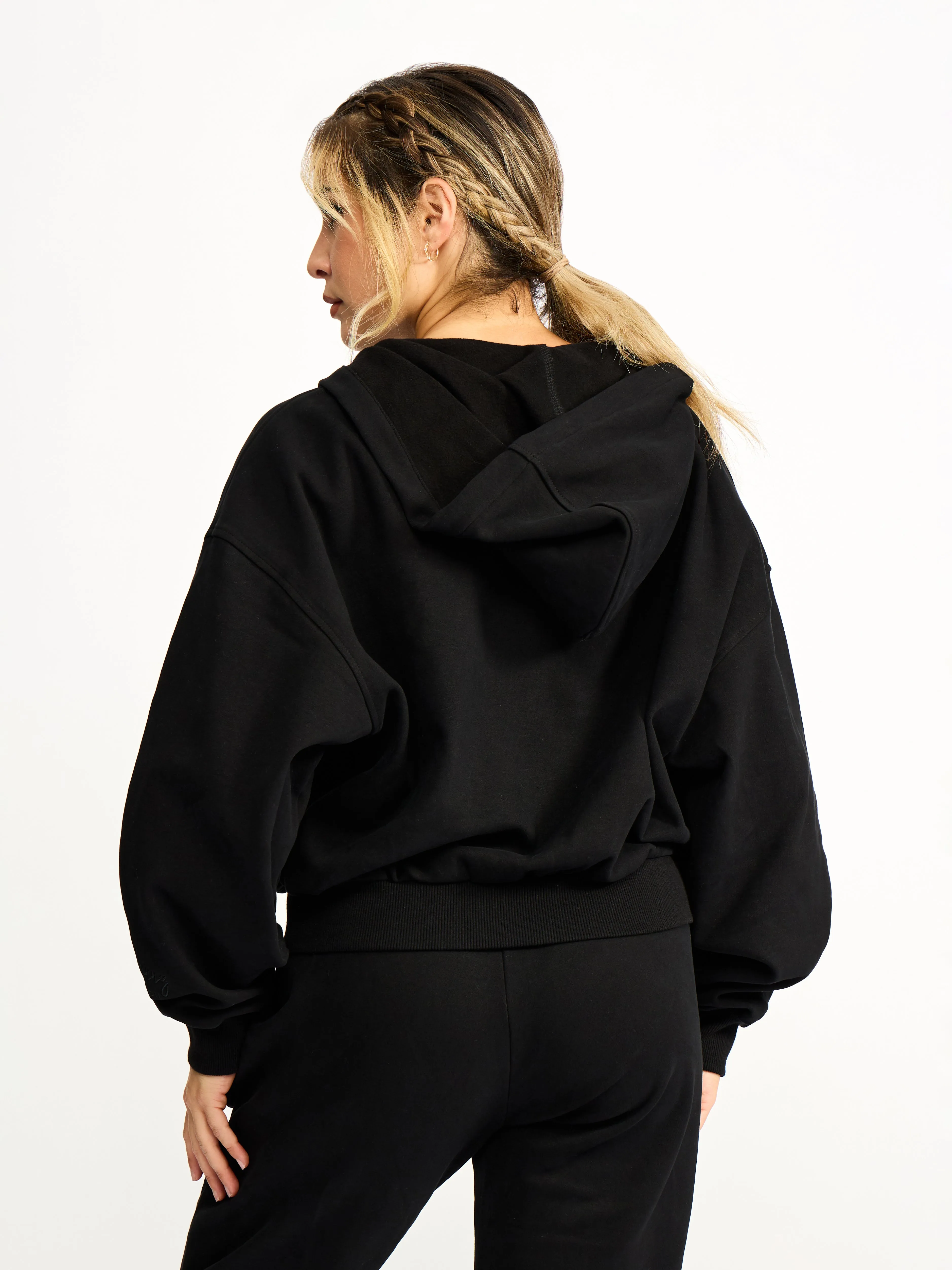 Full Zip Cloud Hoodie - Onyx Black sold by BuffBunny product image thumbnail 4
