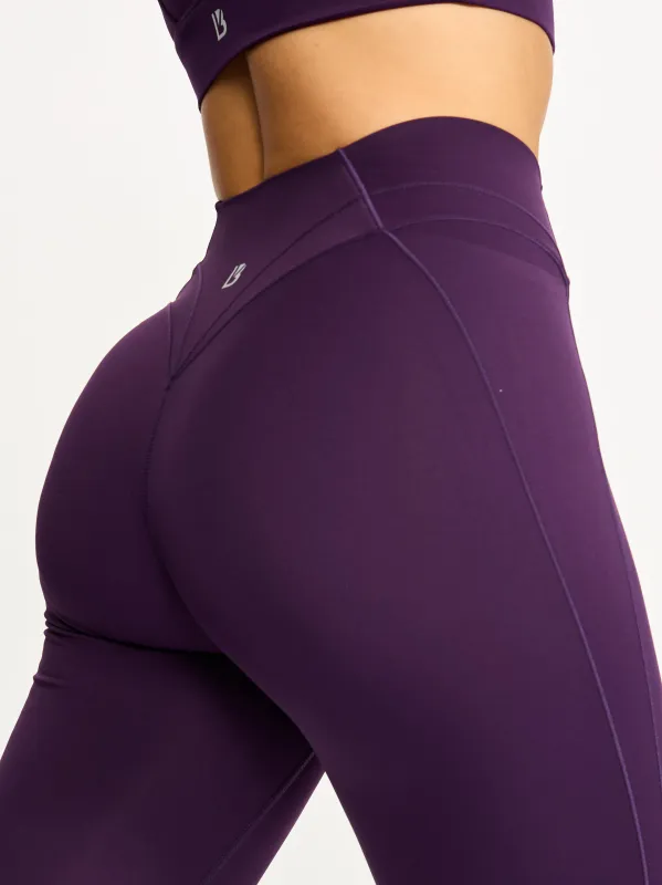 Everyday Airbrush Pocket Legging - Eggplant Purple sold by BuffBunny