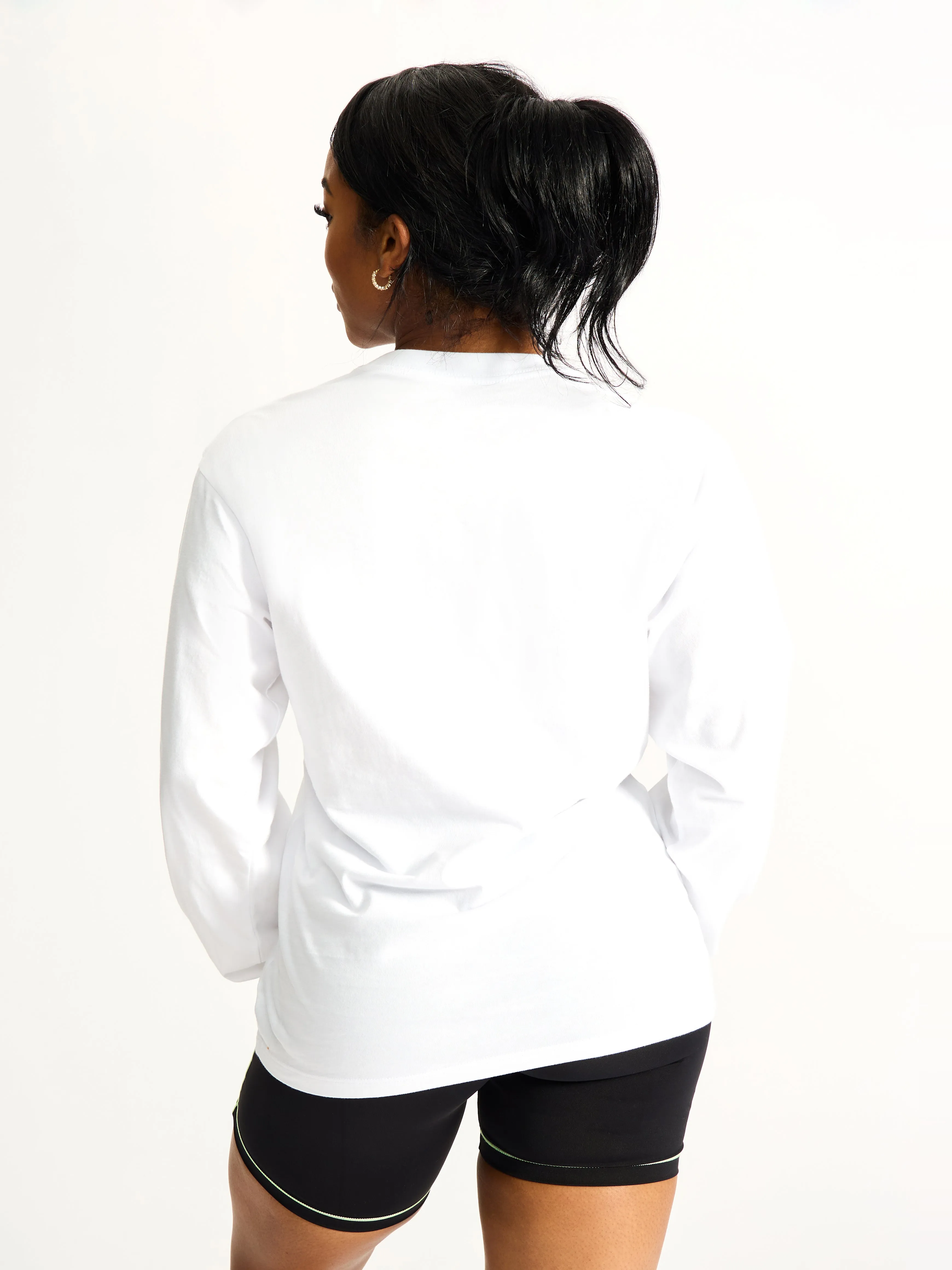 Social LS Tee - White sold by BuffBunny product image thumbnail 3