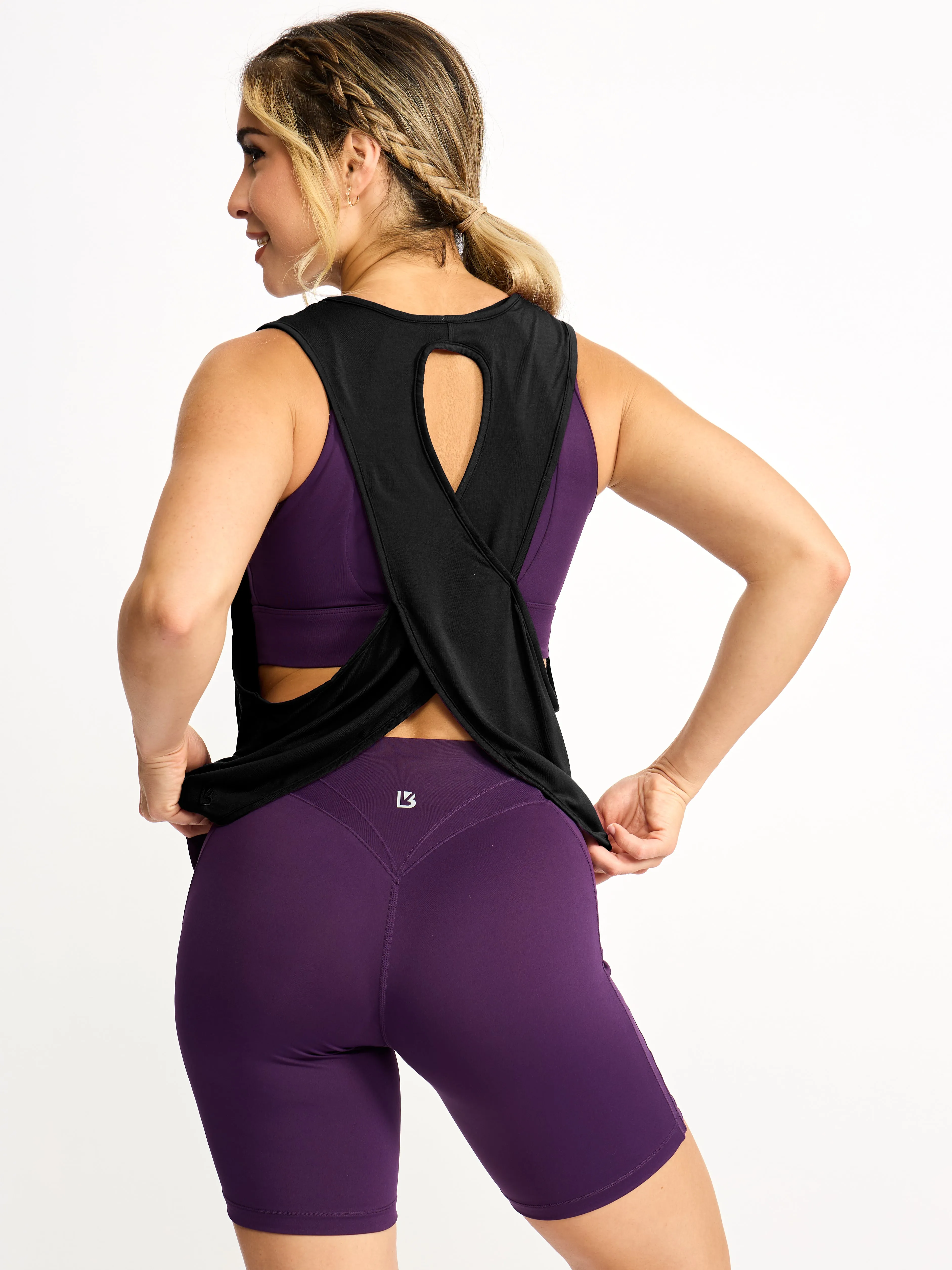 Halo Iris Tank - Onyx Black sold by BuffBunny product image thumbnail 2