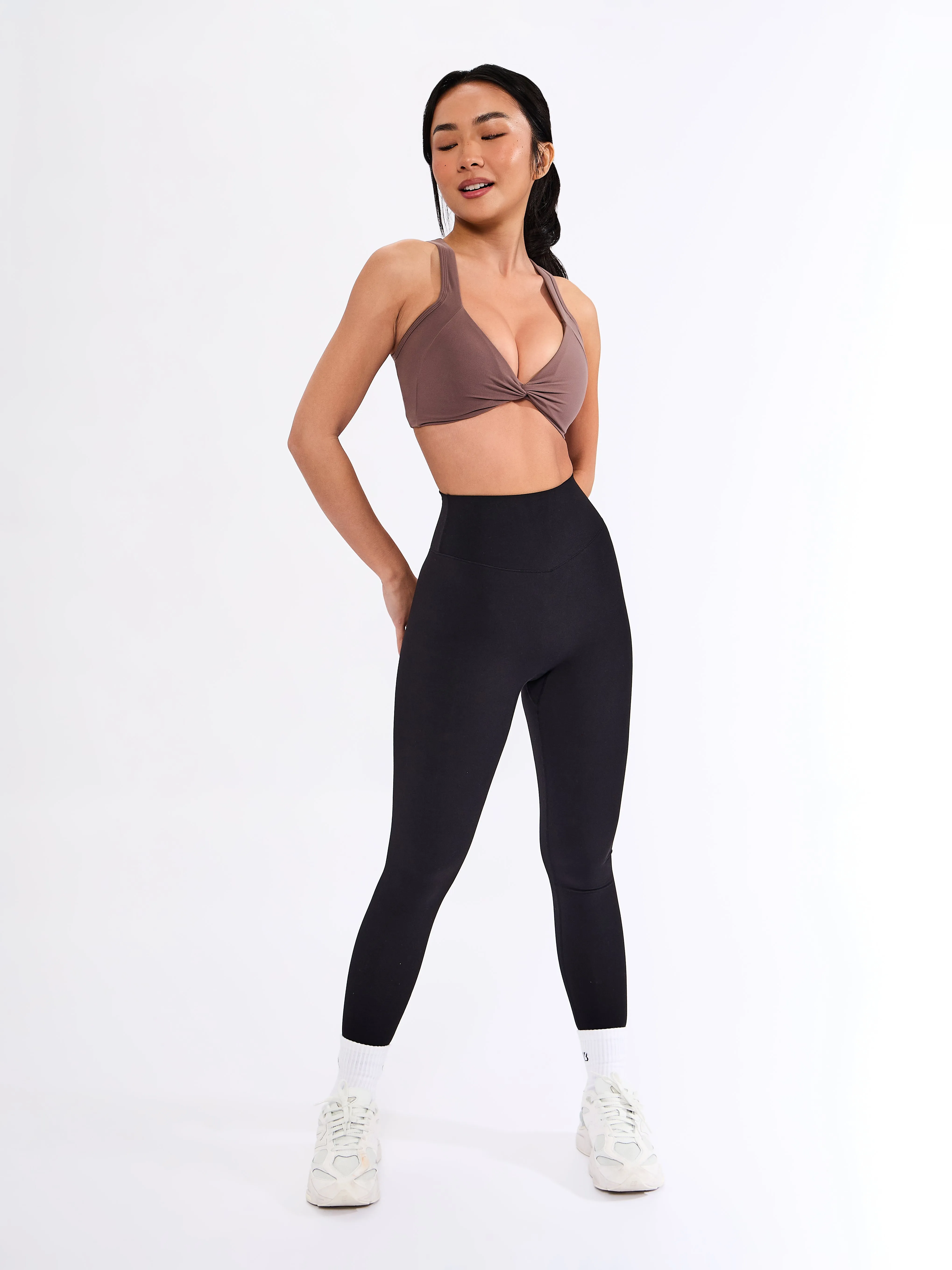 Twisted Curve Sports Bra - Mocha Berry sold by BuffBunny product image thumbnail 4