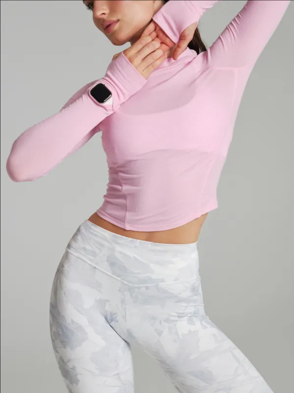 Base Layer Long Sleeve Waist Top - Plastic Pink made by BuffBunny