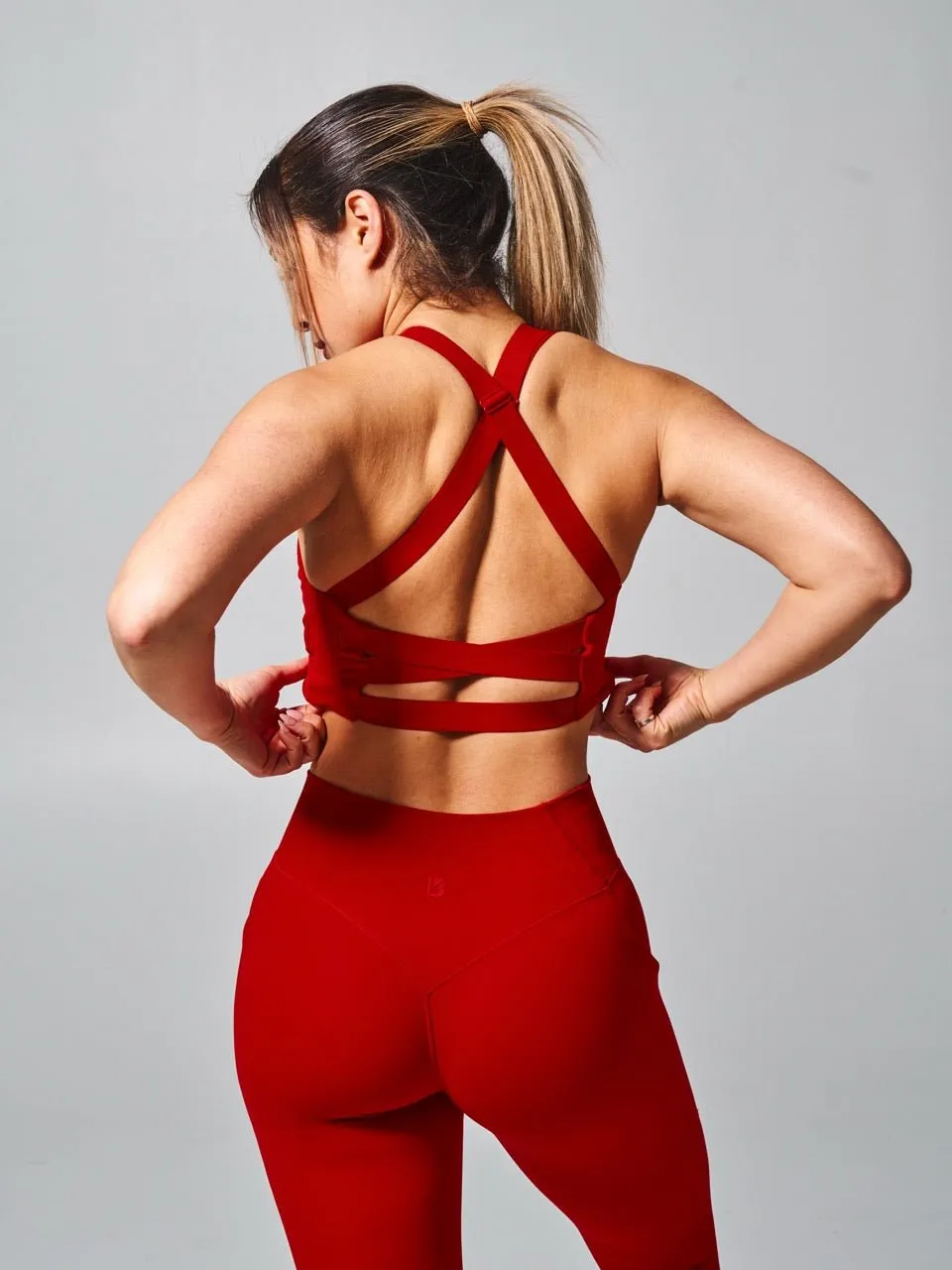 Candy Wrap Sports Bra - Lipstick Red sold by BuffBunny product image thumbnail 4