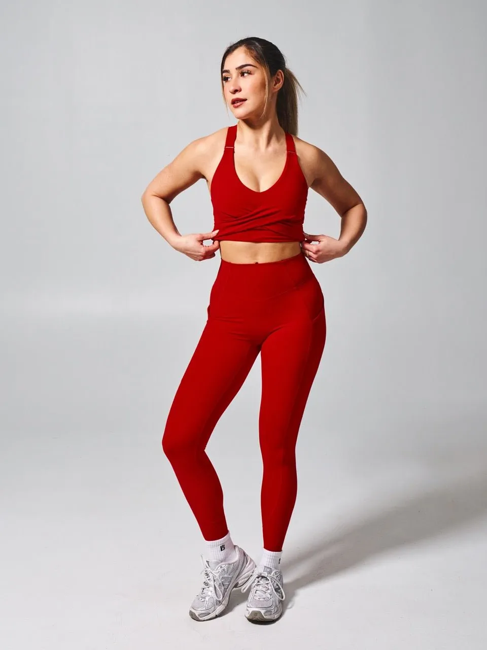 Candy Wrap Sports Bra - Lipstick Red sold by BuffBunny product image thumbnail 2
