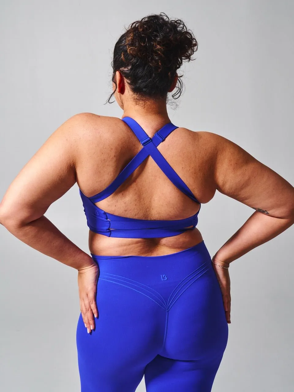Candy Wrap Sports Bra - Rio Blue sold by BuffBunny product image thumbnail 4