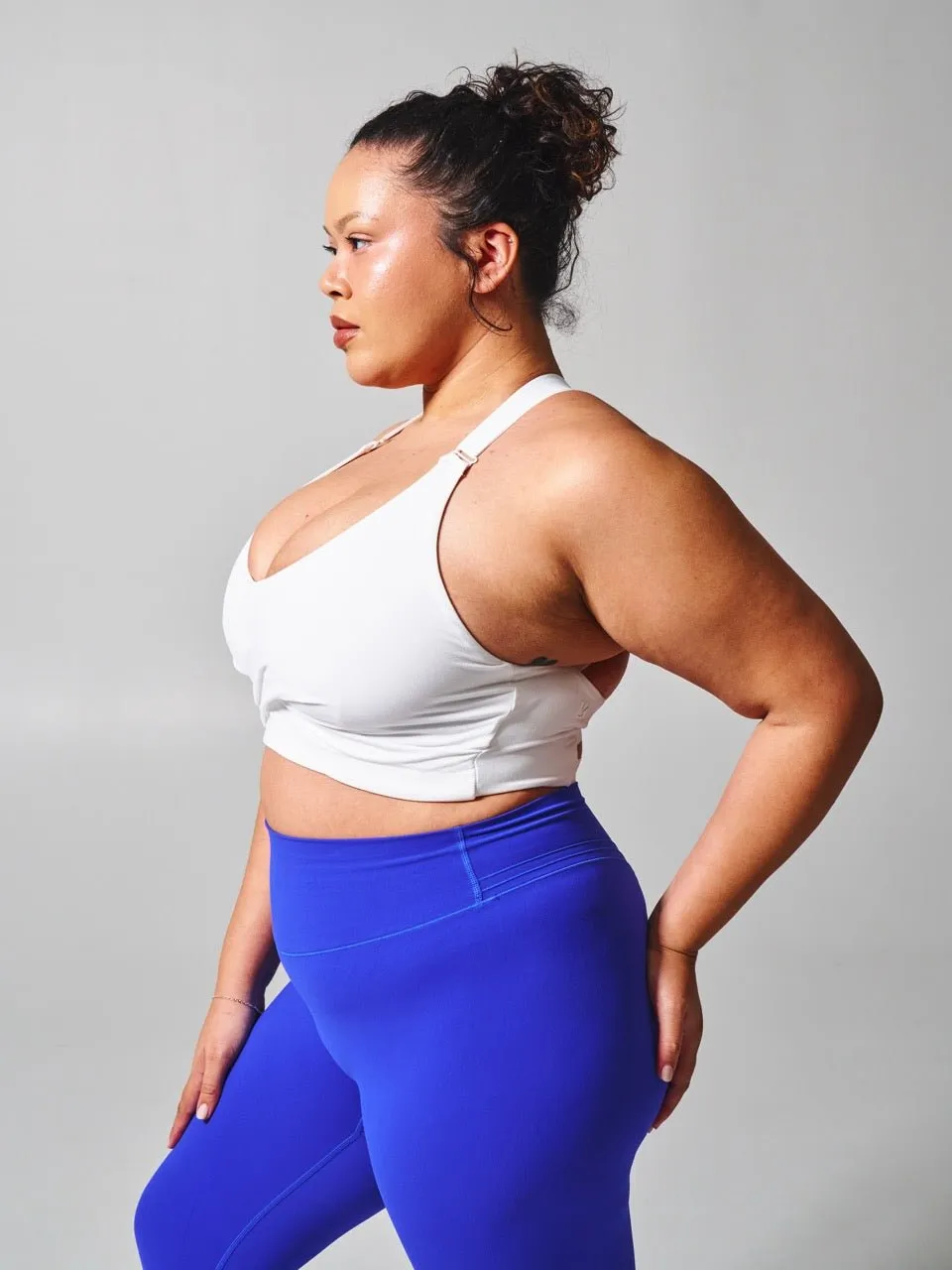 Candy Wrap Sports Bra - White sold by BuffBunny product image thumbnail 3