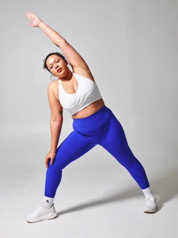 Candy Wrap Sports Bra - White made by BuffBunny