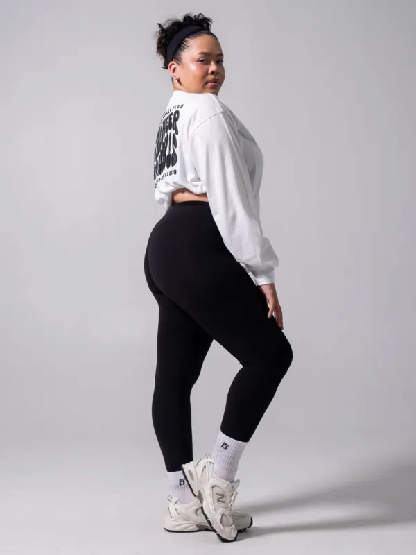 Stronger Long Sleeve Tee - White made by BuffBunny