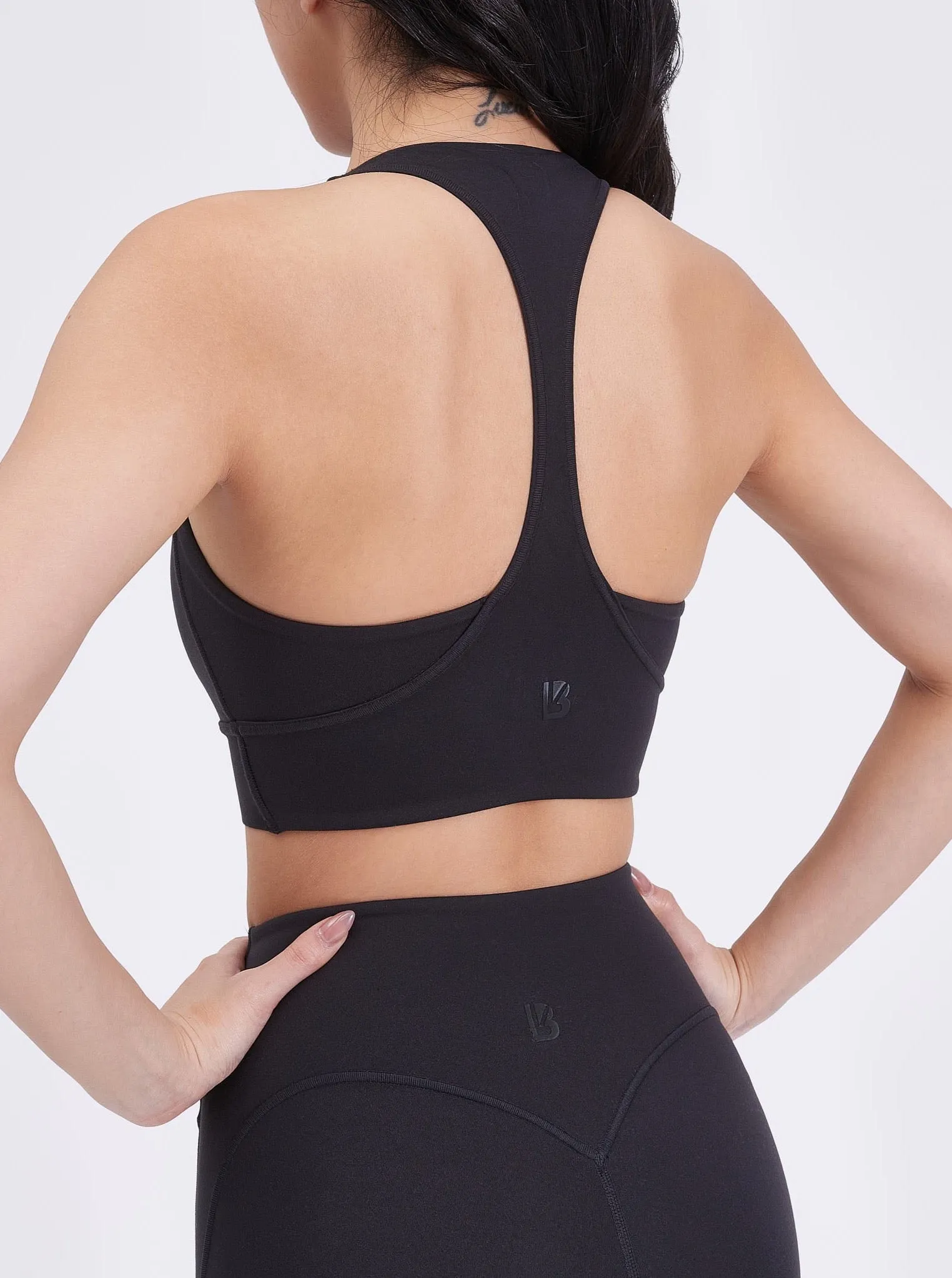 Collagen Sports Bra - Onyx Black sold by BuffBunny