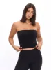 Butter Bandeau Crop - Onyx Black sold by BuffBunny