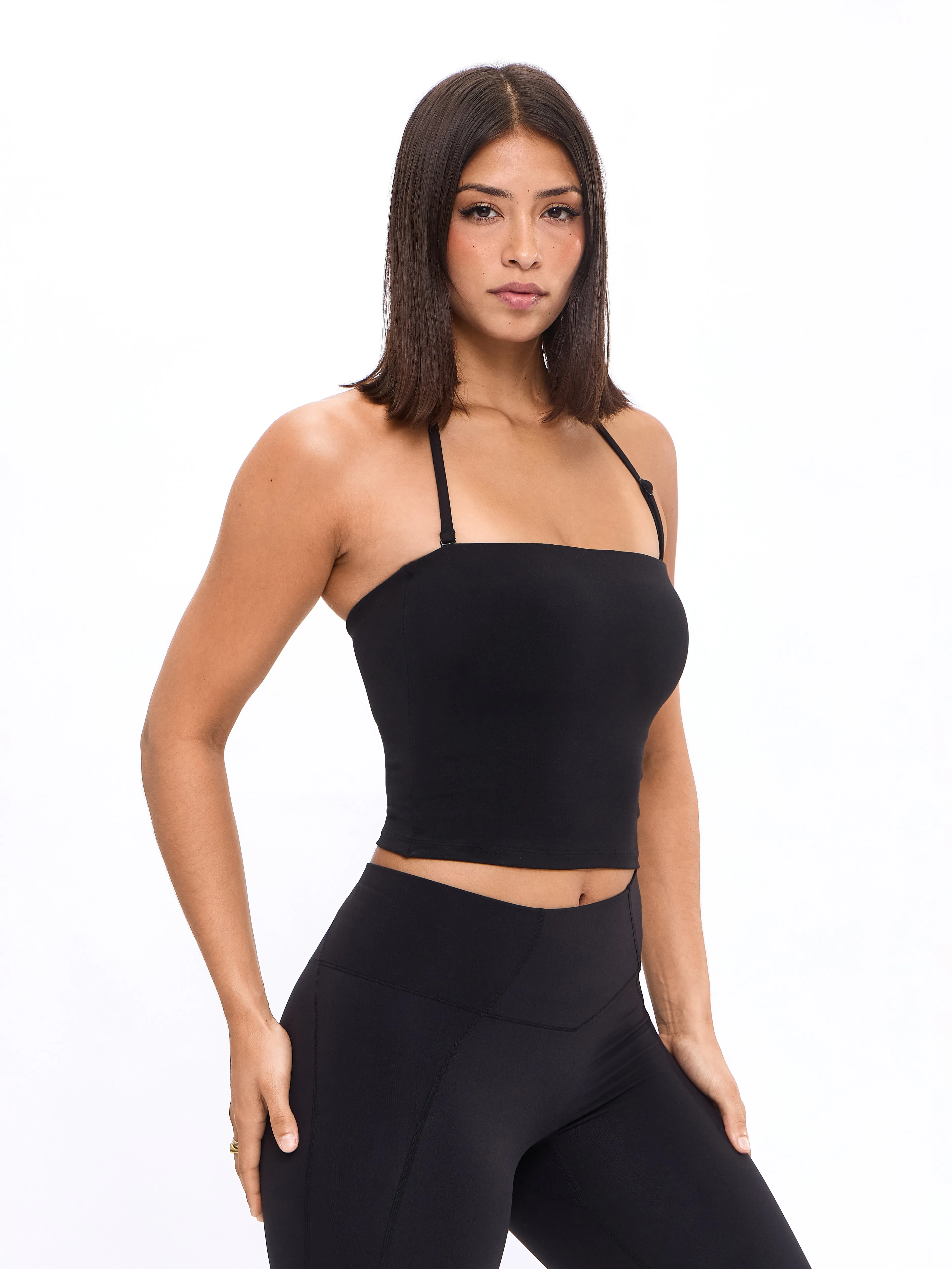 Butter Bandeau Crop - Onyx Black sold by BuffBunny product image thumbnail 3