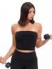 Butter Bandeau Crop - Onyx Black sold by BuffBunny