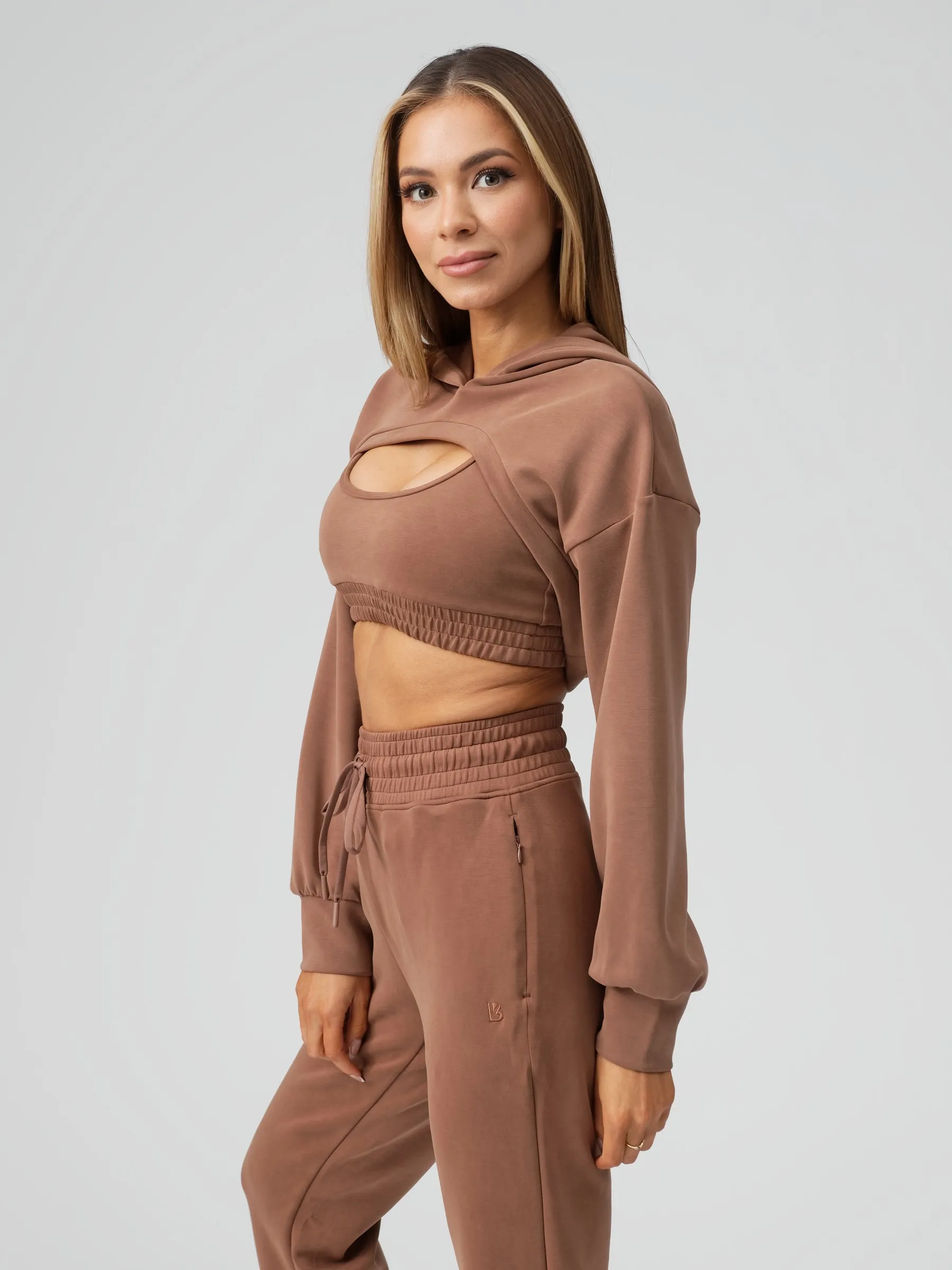 Luxe Bolero Hoodie - Cocoa sold by BuffBunny product image thumbnail 3
