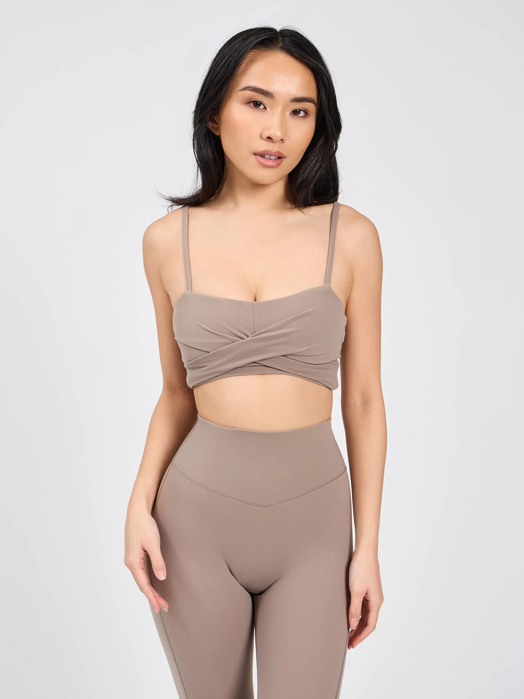Ivy Wrap Sports Bra - Chai Latte sold by BuffBunny product image thumbnail 3