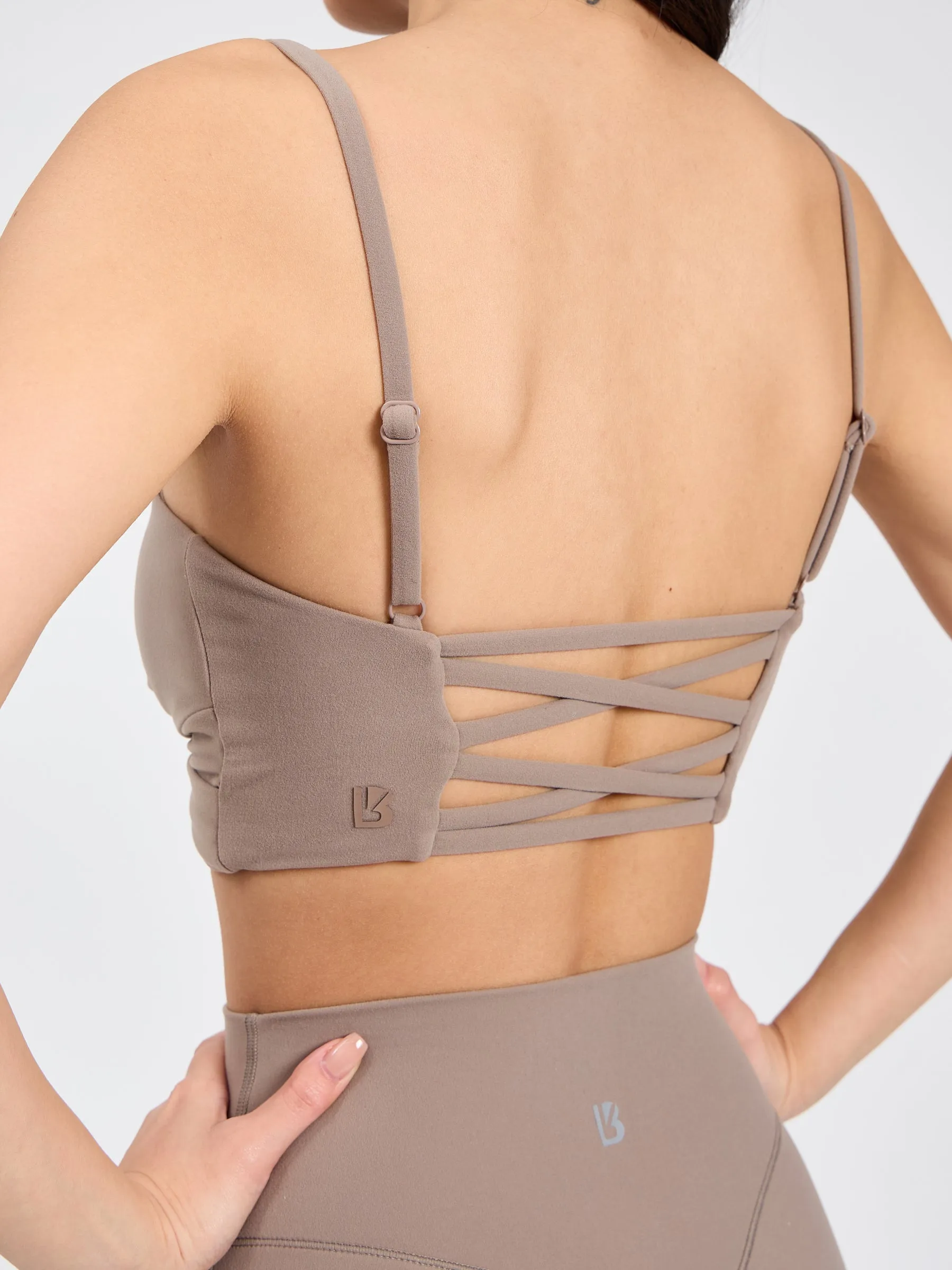 Ivy Wrap Sports Bra - Chai Latte sold by BuffBunny product image thumbnail 5
