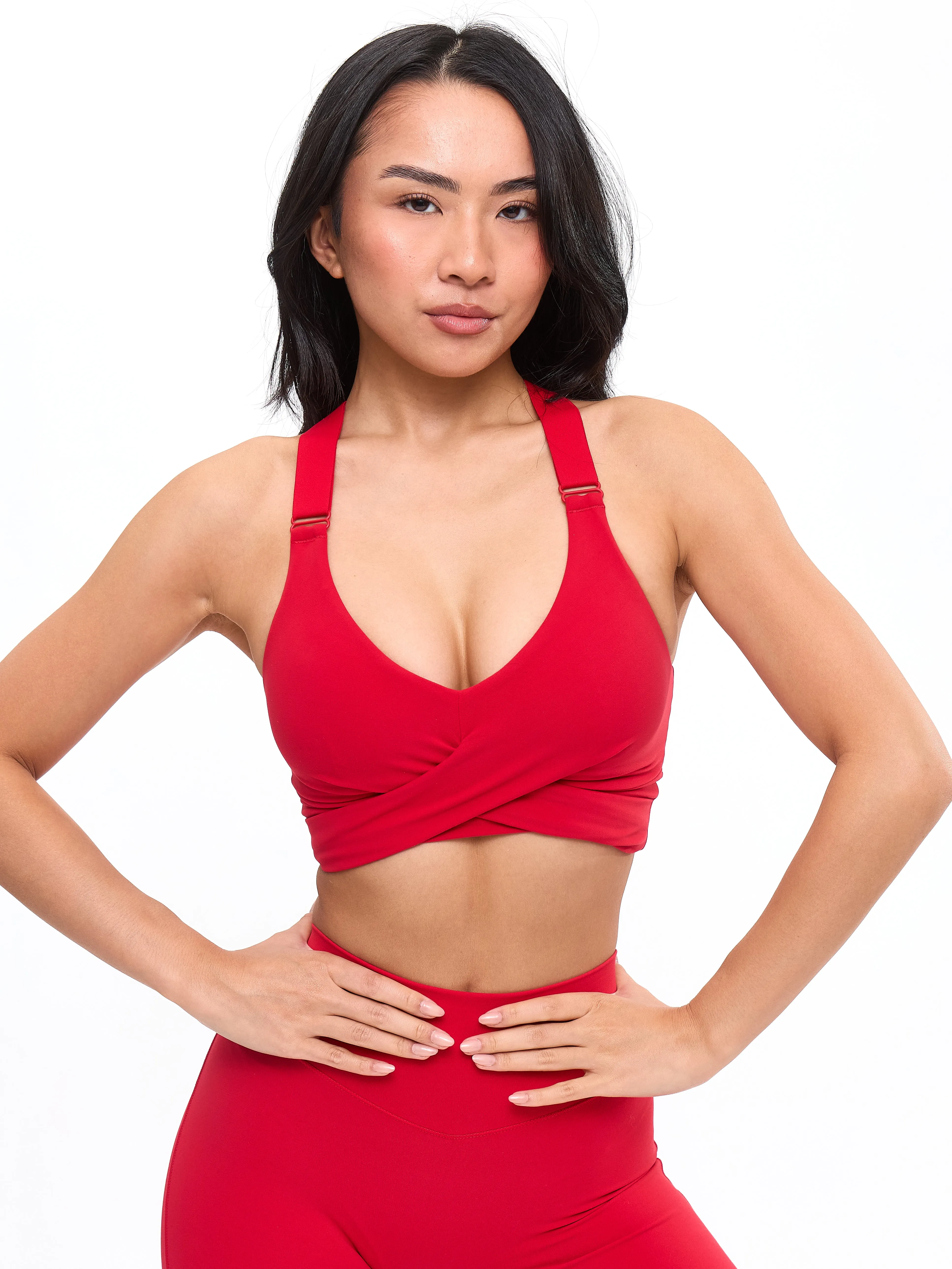 Candy Wrap Sports Bra - Lipstick Red sold by BuffBunny product image thumbnail 5