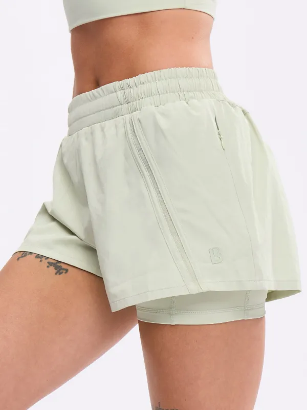 Hot Girl Run Short - Pistachio sold by BuffBunny
