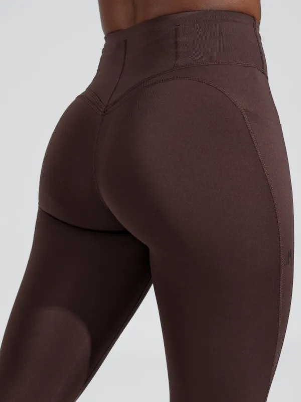 Wicked Pocket Legging - Journey Dark Brown sold by BuffBunny
