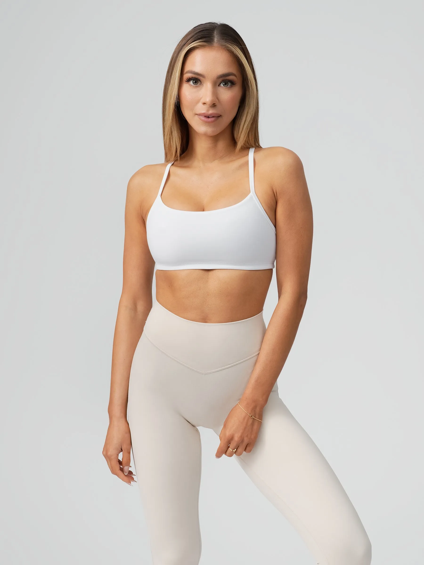 Reversible Sports Bra - White and Stardust sold by BuffBunny product image thumbnail 2