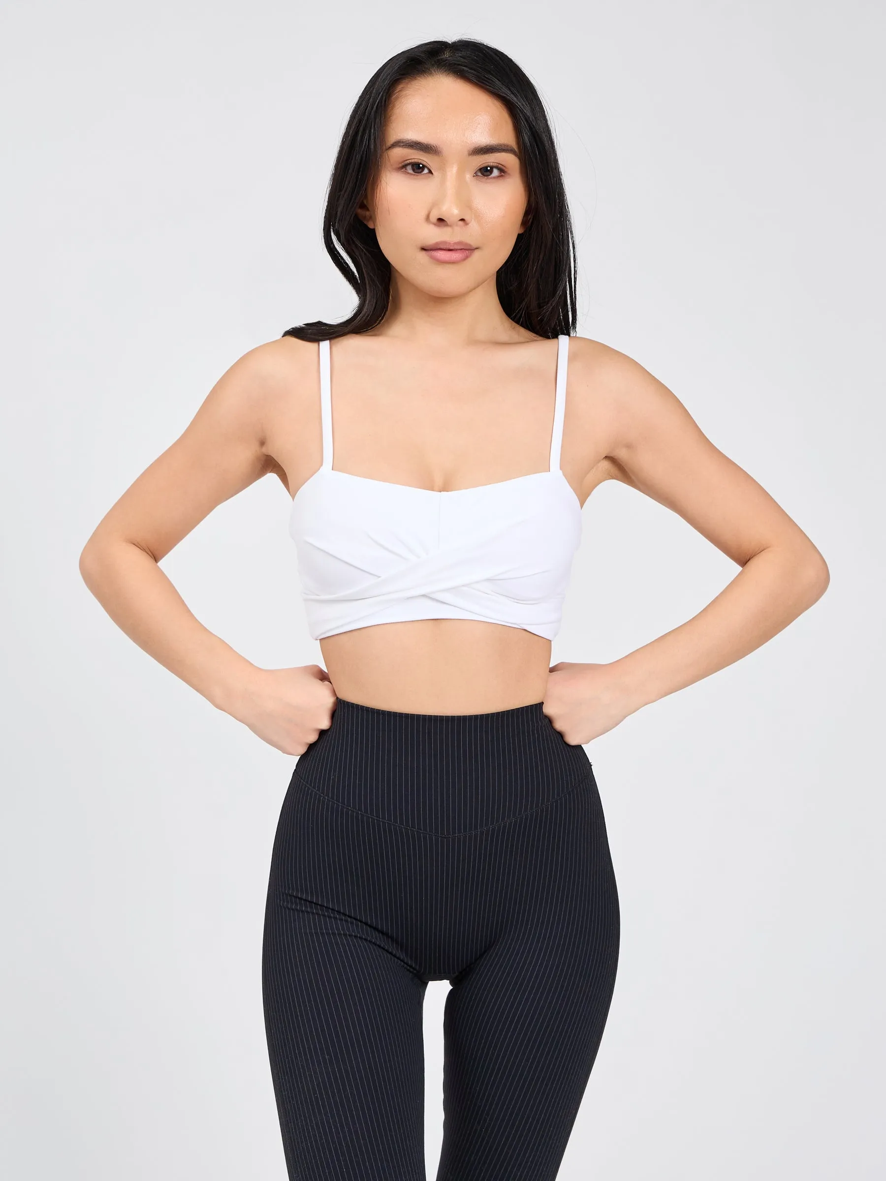 Ivy Wrap Sports Bra - White sold by BuffBunny product image thumbnail 5