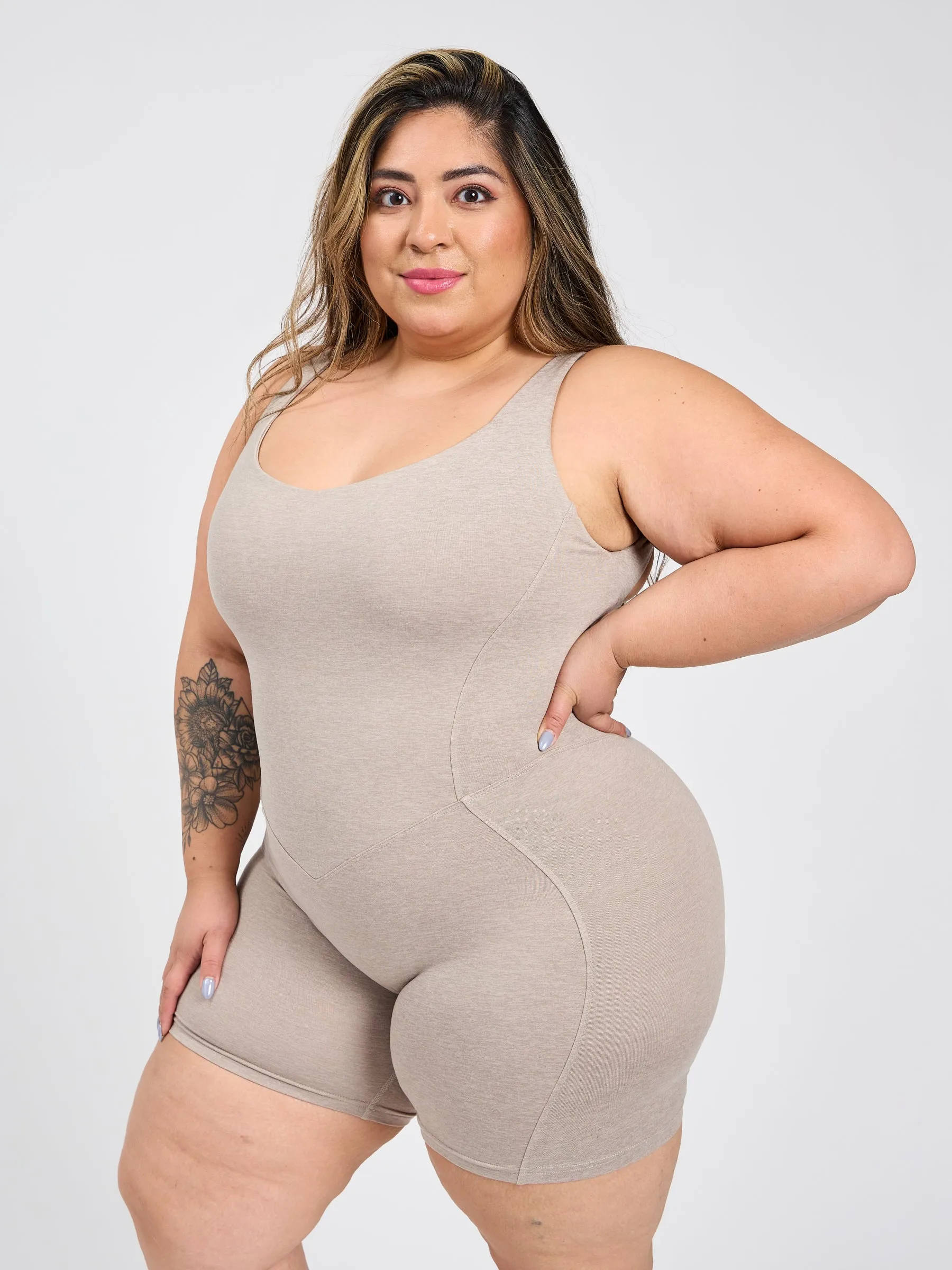 Dream Heathered Bodysuit - Chamomile sold by BuffBunny product image thumbnail 4