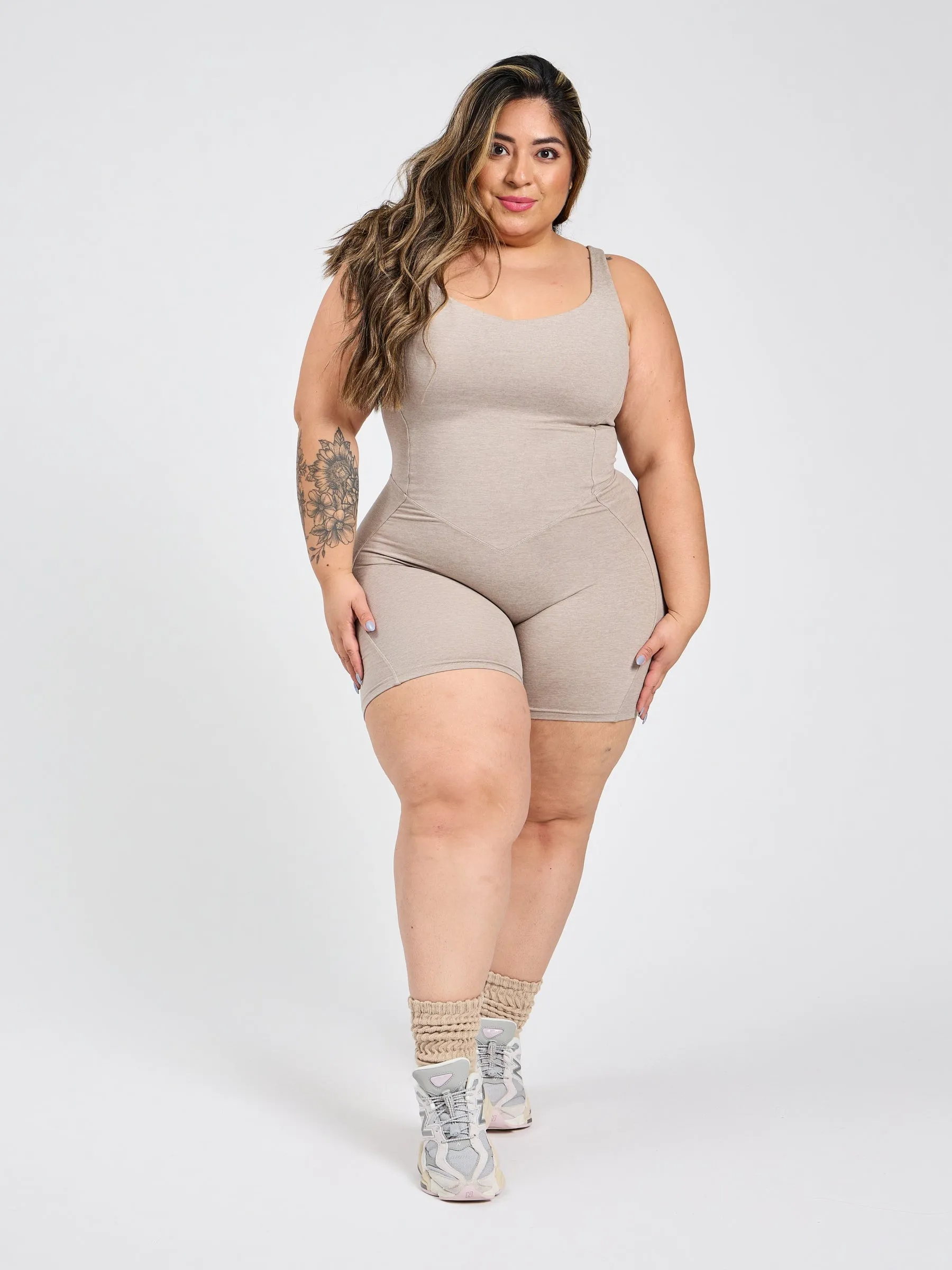 Dream Heathered Bodysuit - Chamomile sold by BuffBunny