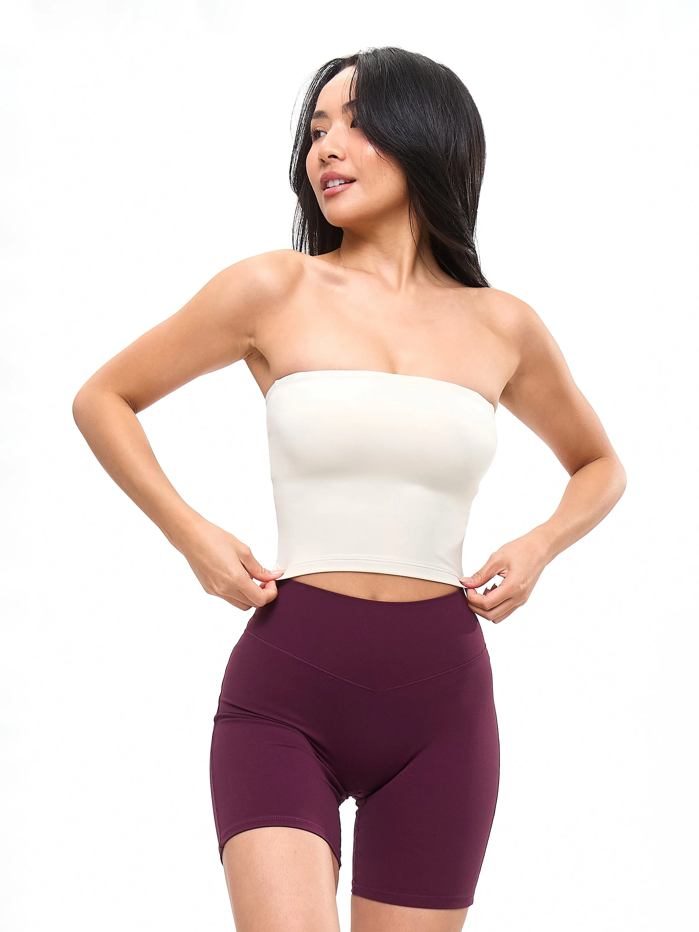 Butter Bandeau Crop - Bone sold by BuffBunny product image thumbnail 3