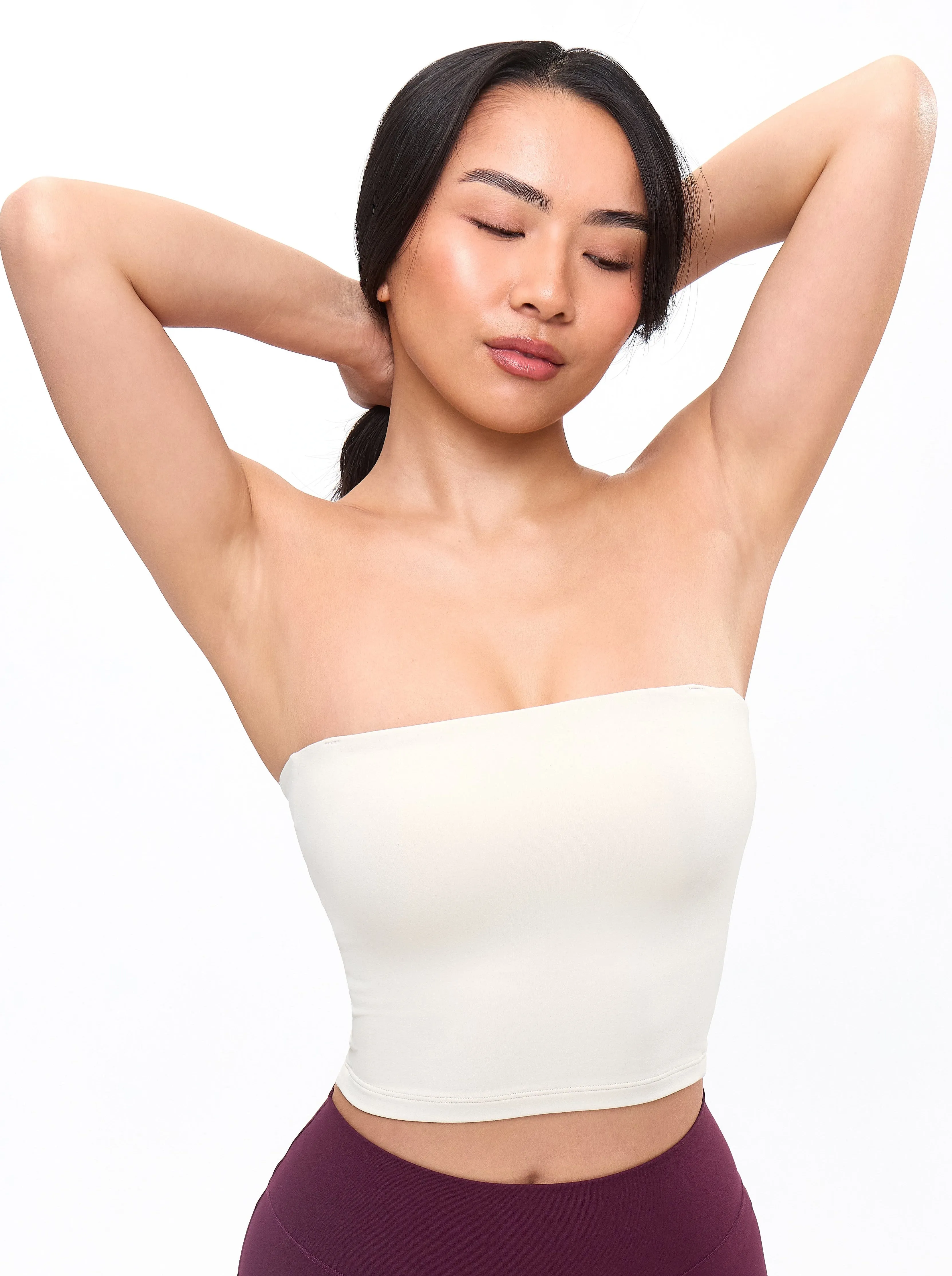 Butter Bandeau Crop - Bone sold by BuffBunny