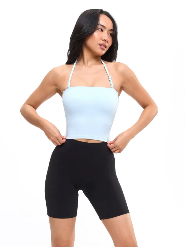 Butter Bandeau Crop - Blue Bubbles sold by BuffBunny