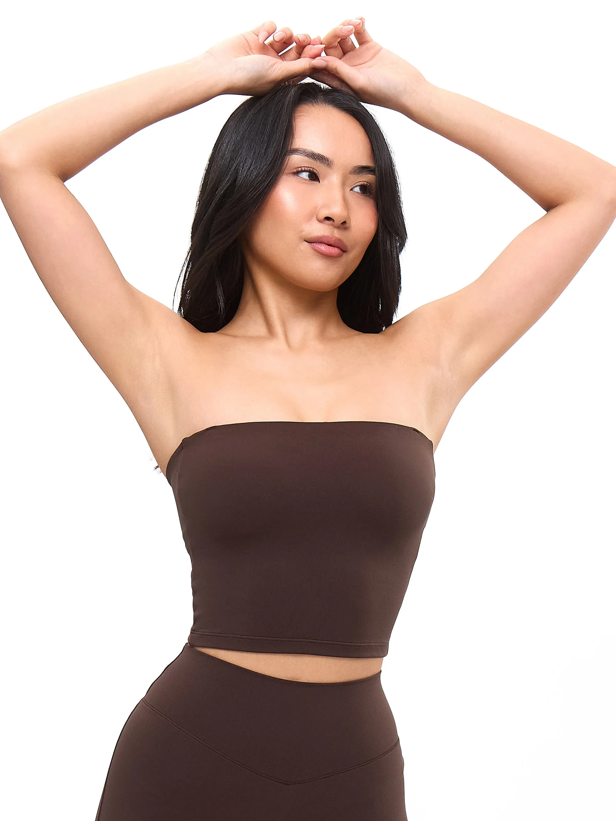 Butter Bandeau Crop - Cold Brew sold by BuffBunny product image thumbnail 4