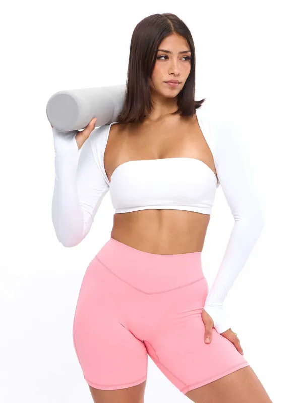 Airknit Bolero Shrug - White sold by BuffBunny