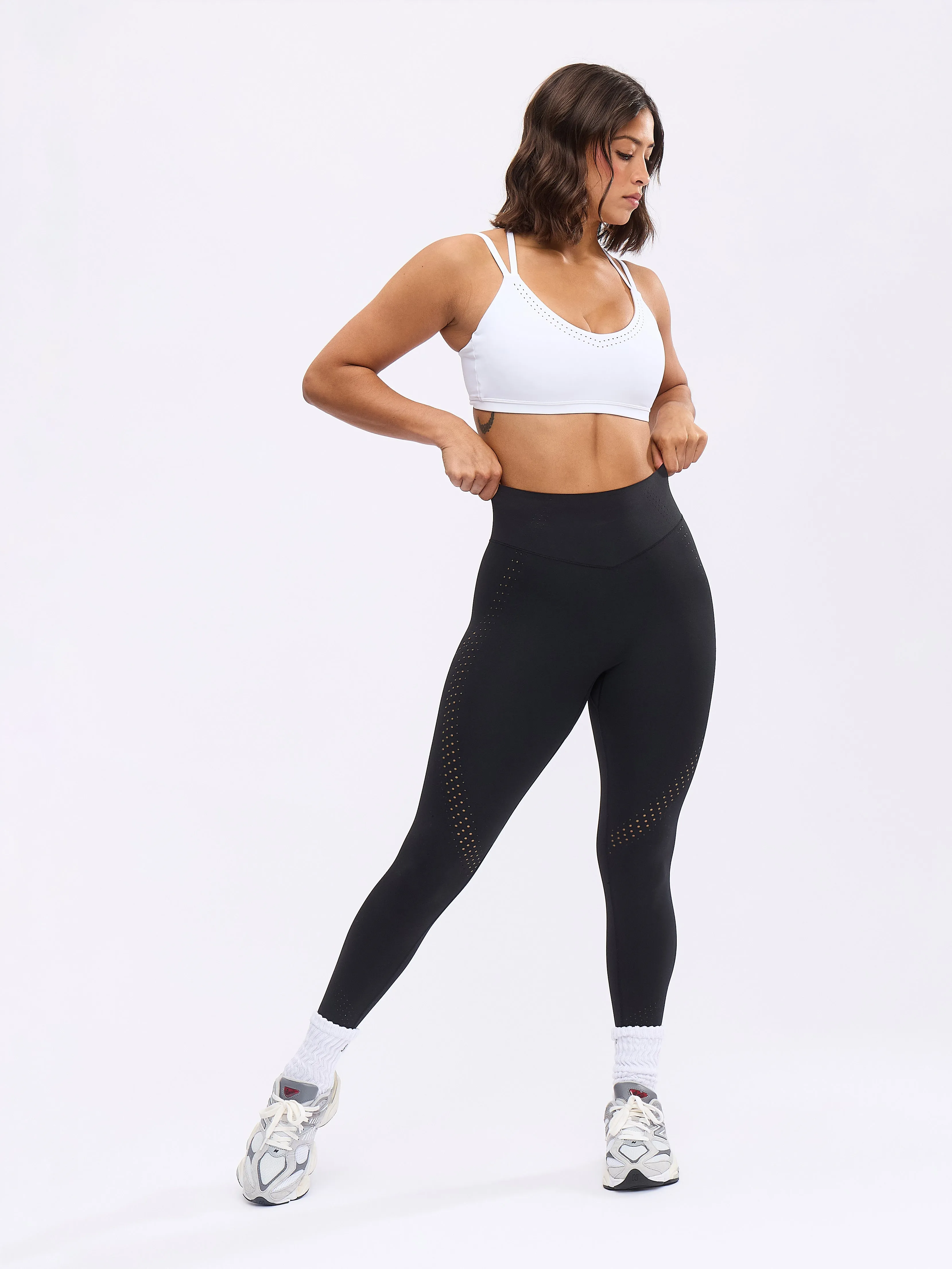 Airbrush Laser Sports Bra - White sold by BuffBunny product image thumbnail 2